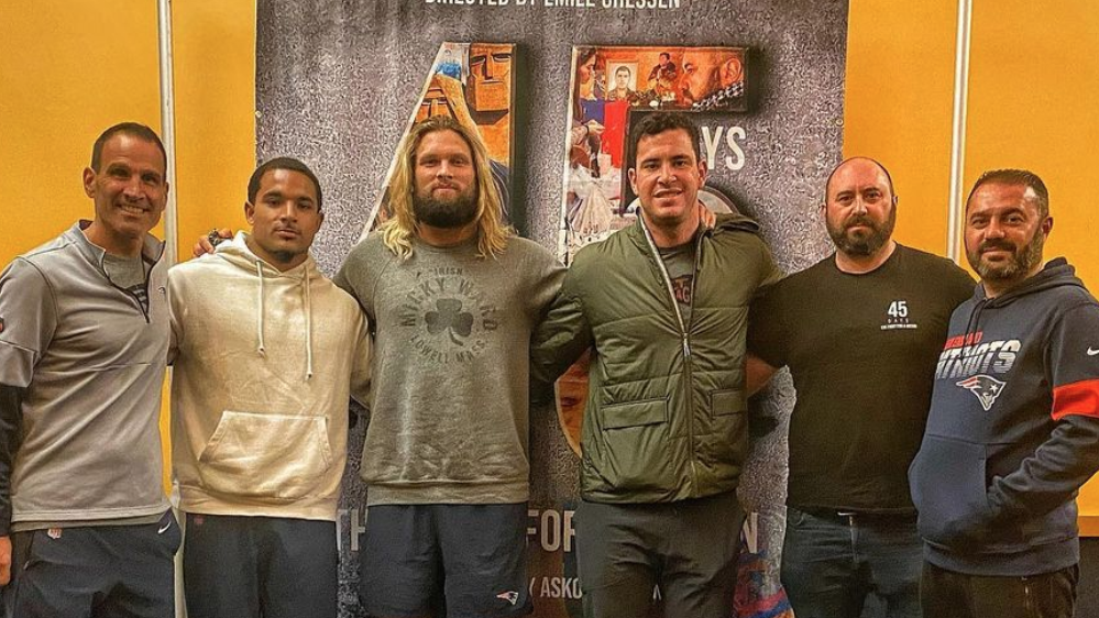 Berj Najarian, Emile Ghessen Host Private Screening Of “45 Days” To Patriots Players