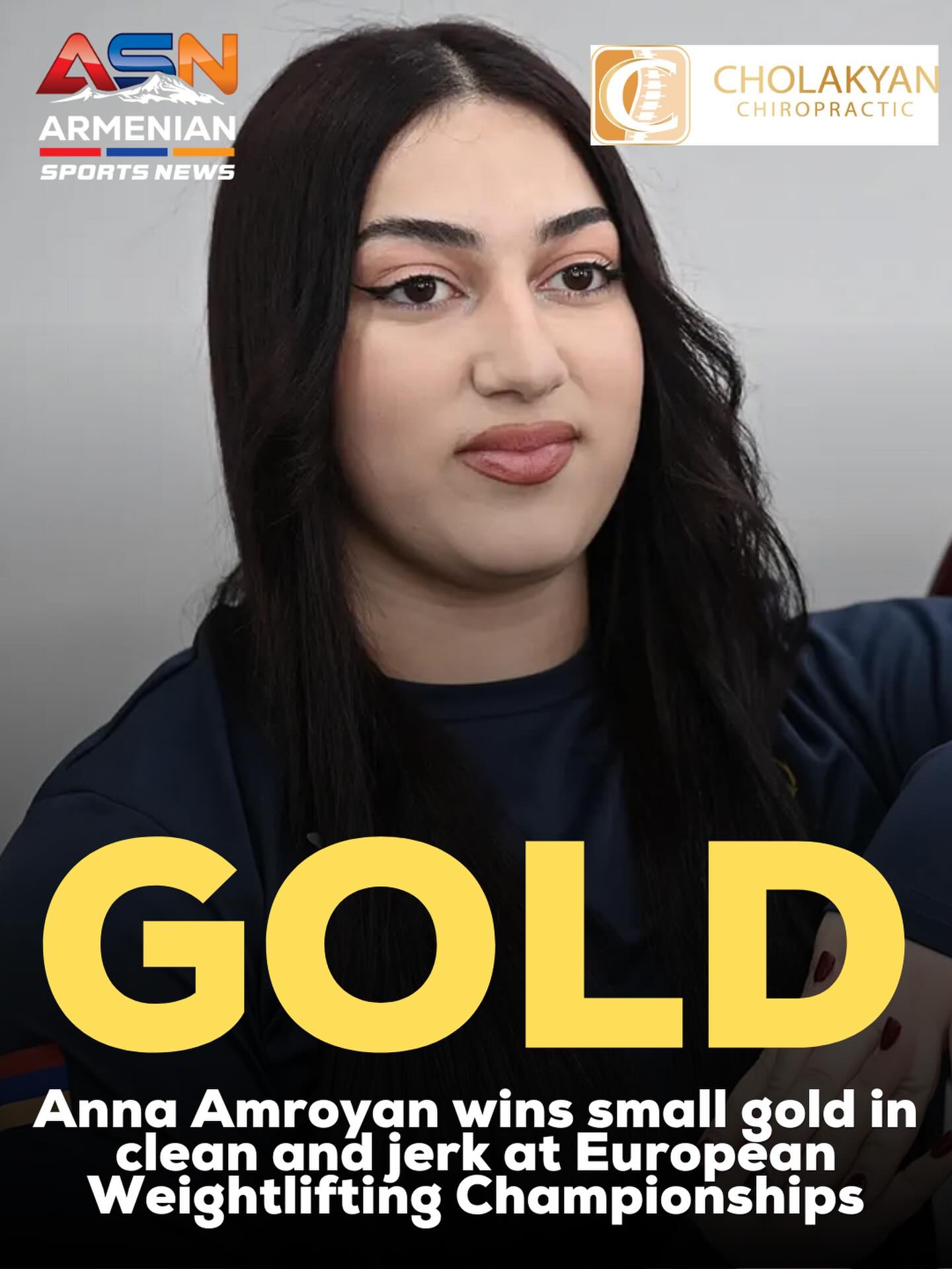 Anna Amroyan Wins Gold at European Weightlifting Championships