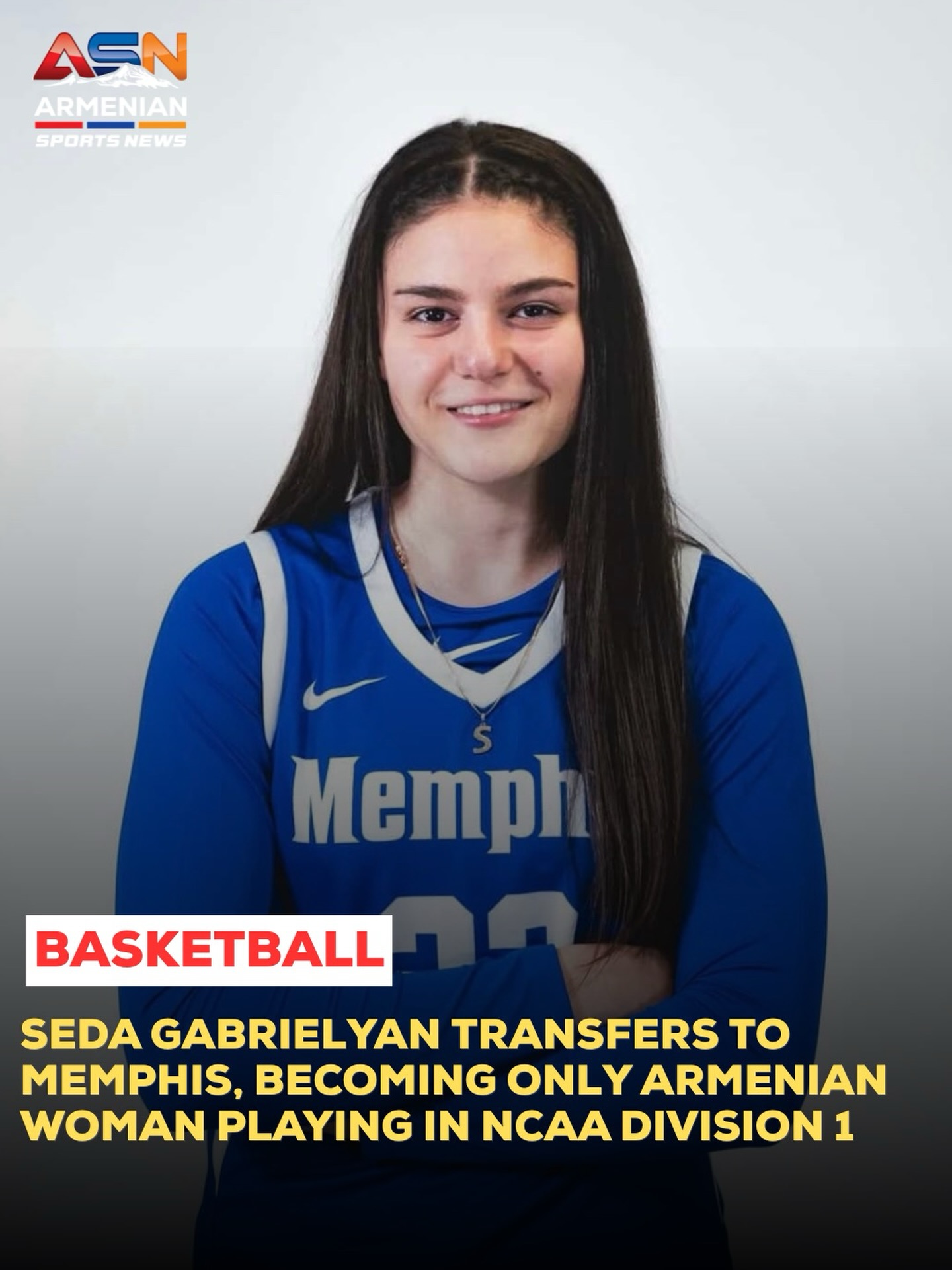Seda Gabrielyan Joins Memphis Women’s Basketball Team