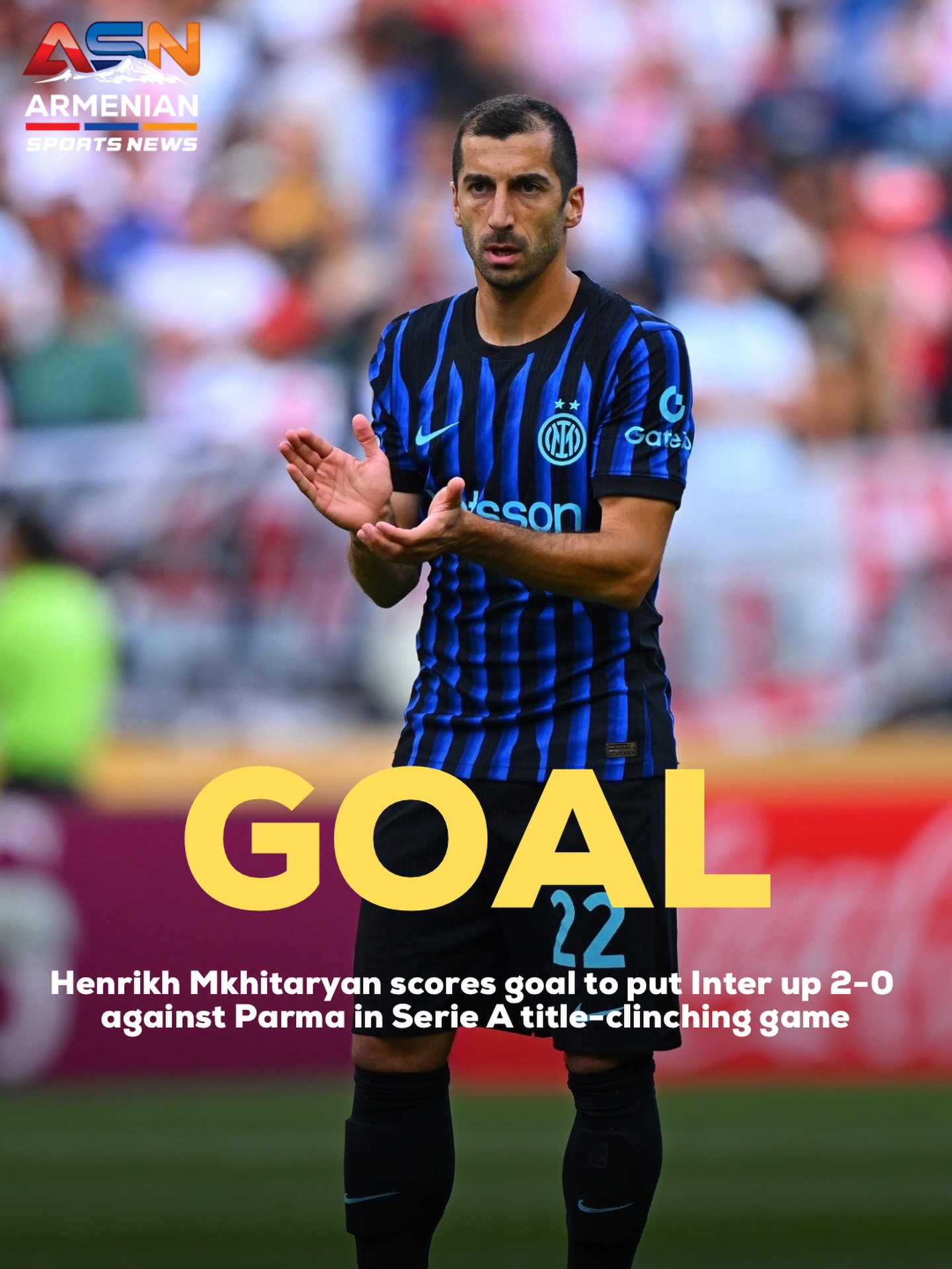 Mkhitaryan Scores to Propel Inter Milan Closer to Scudetto Glory