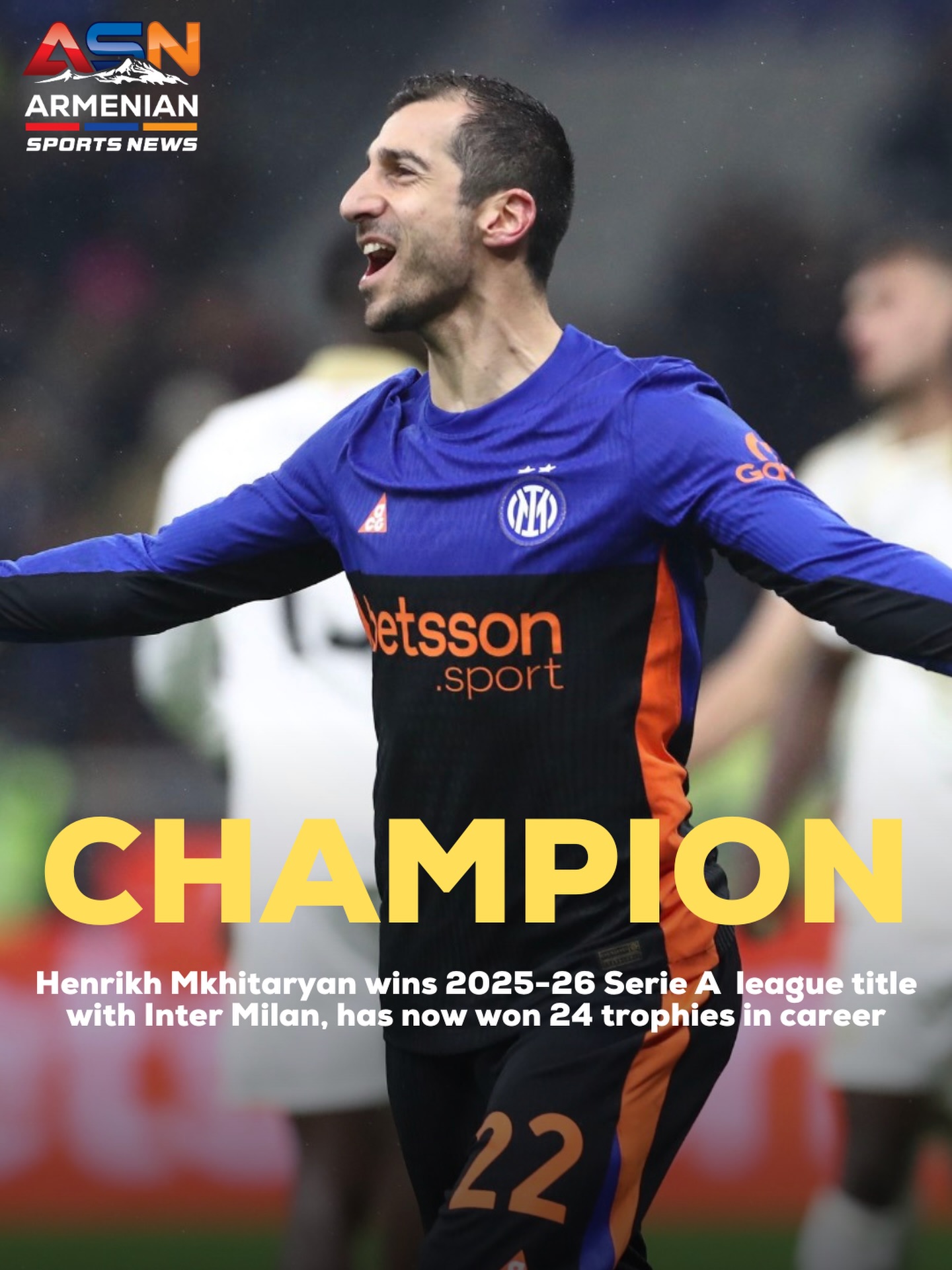 Henrikh Mkhitaryan Leads Inter Milan to 2025-2026 Serie A Title with Late Goal Against Parma