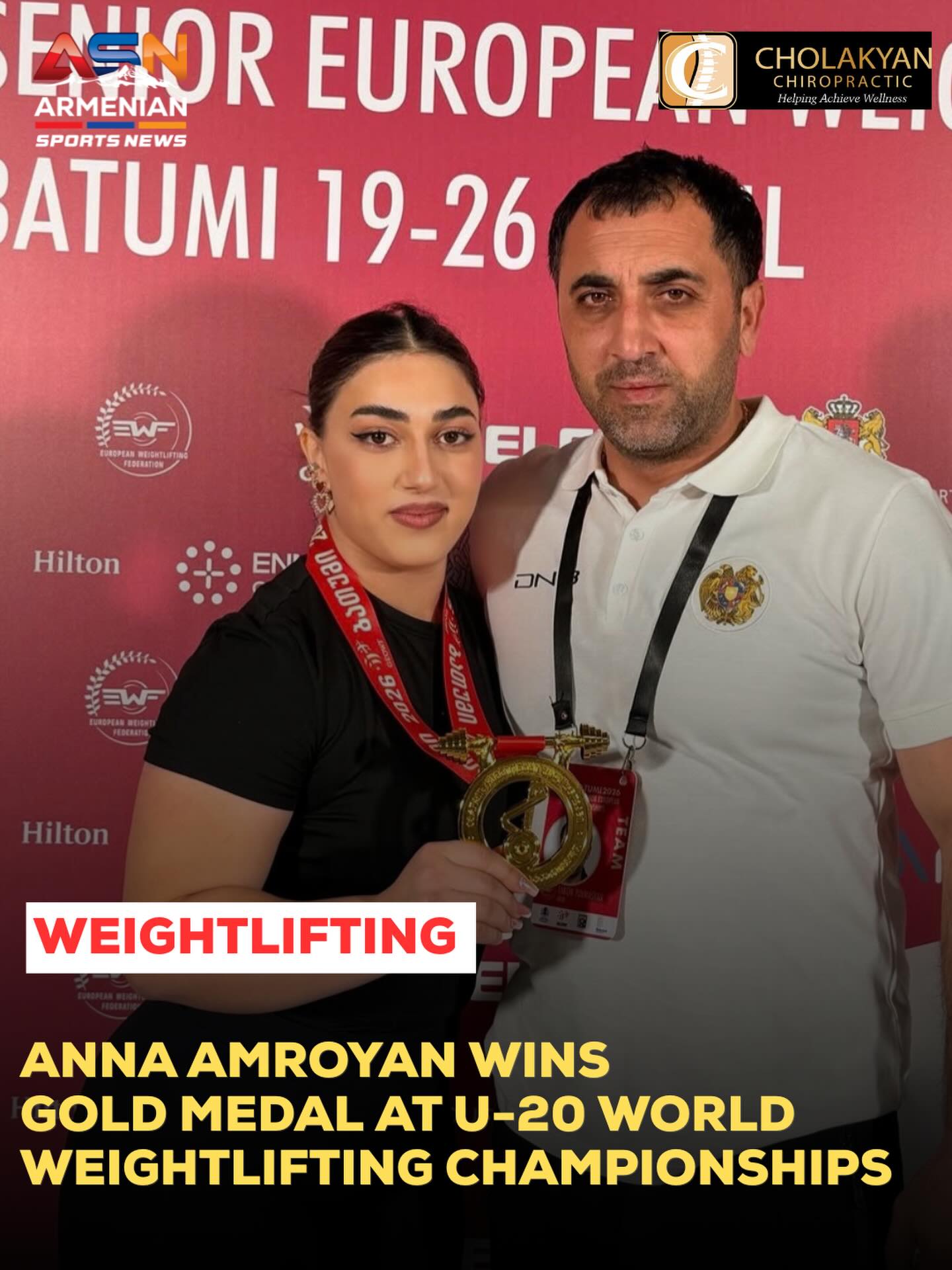 Anna Amroyan Claims Gold at U-20 World Weightlifting Championships