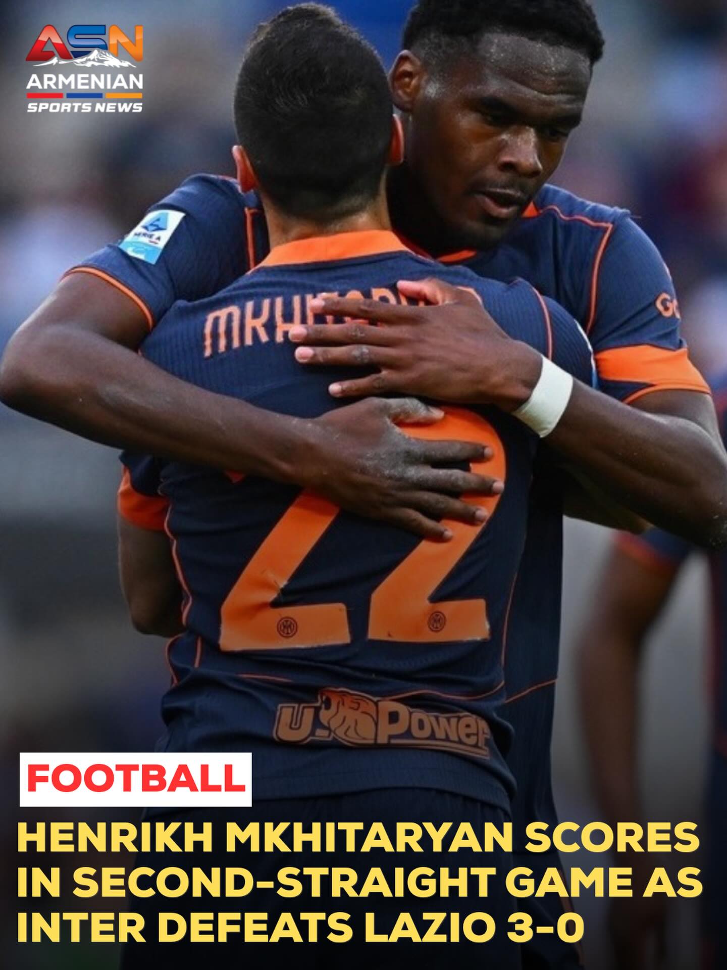 Henrikh Mkhitaryan Shines as Inter Milan Secures 3-0 Victory Over Lazio