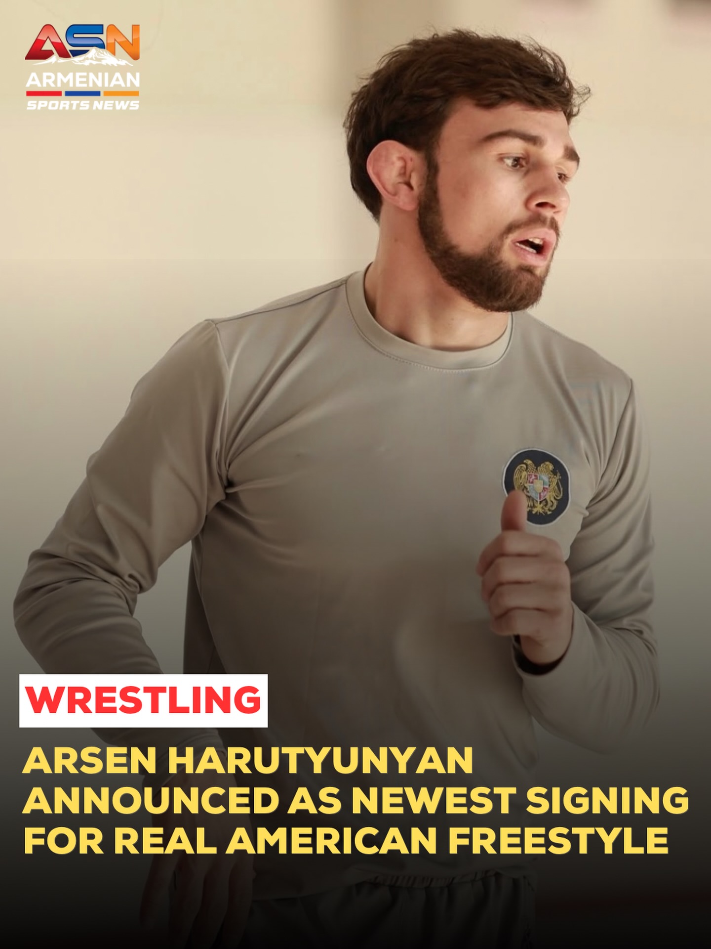 Armenian Wrestling Champion Arsen Harutyunyan Joins Real American Freestyle