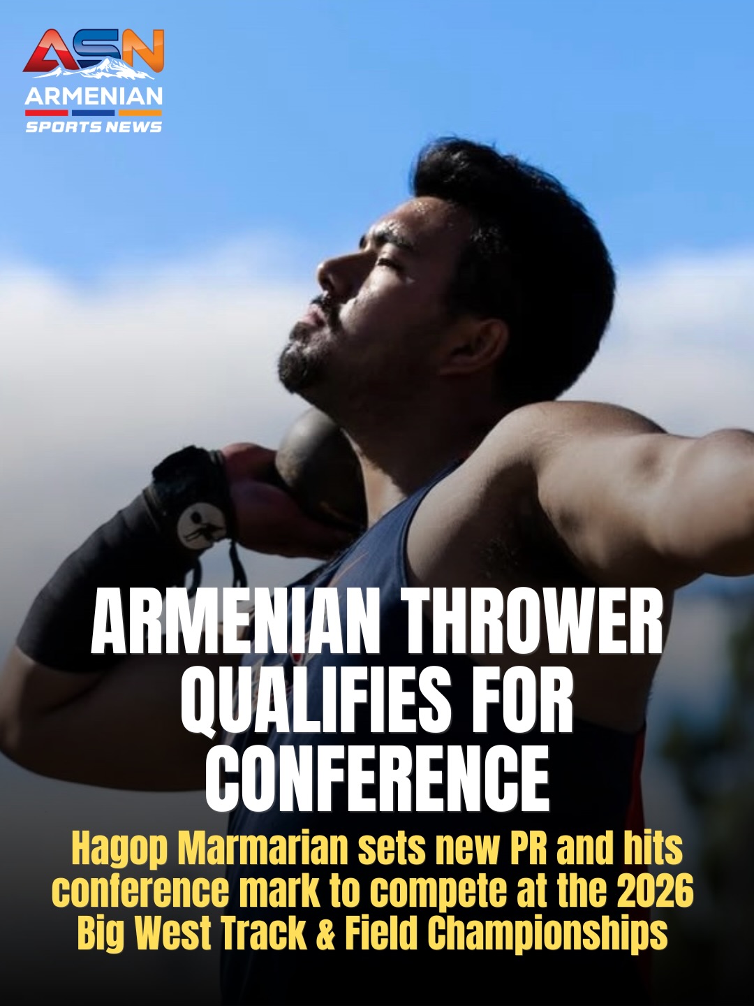 Cal State Fullerton’s Hagop Marmarian Sets New Personal Record in Shot Put