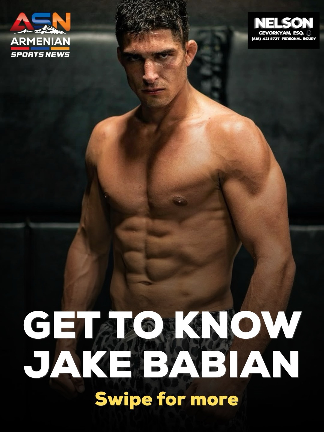Rising MMA Star Jake Babian Set to Fight Namo Fazil Live on Netflix