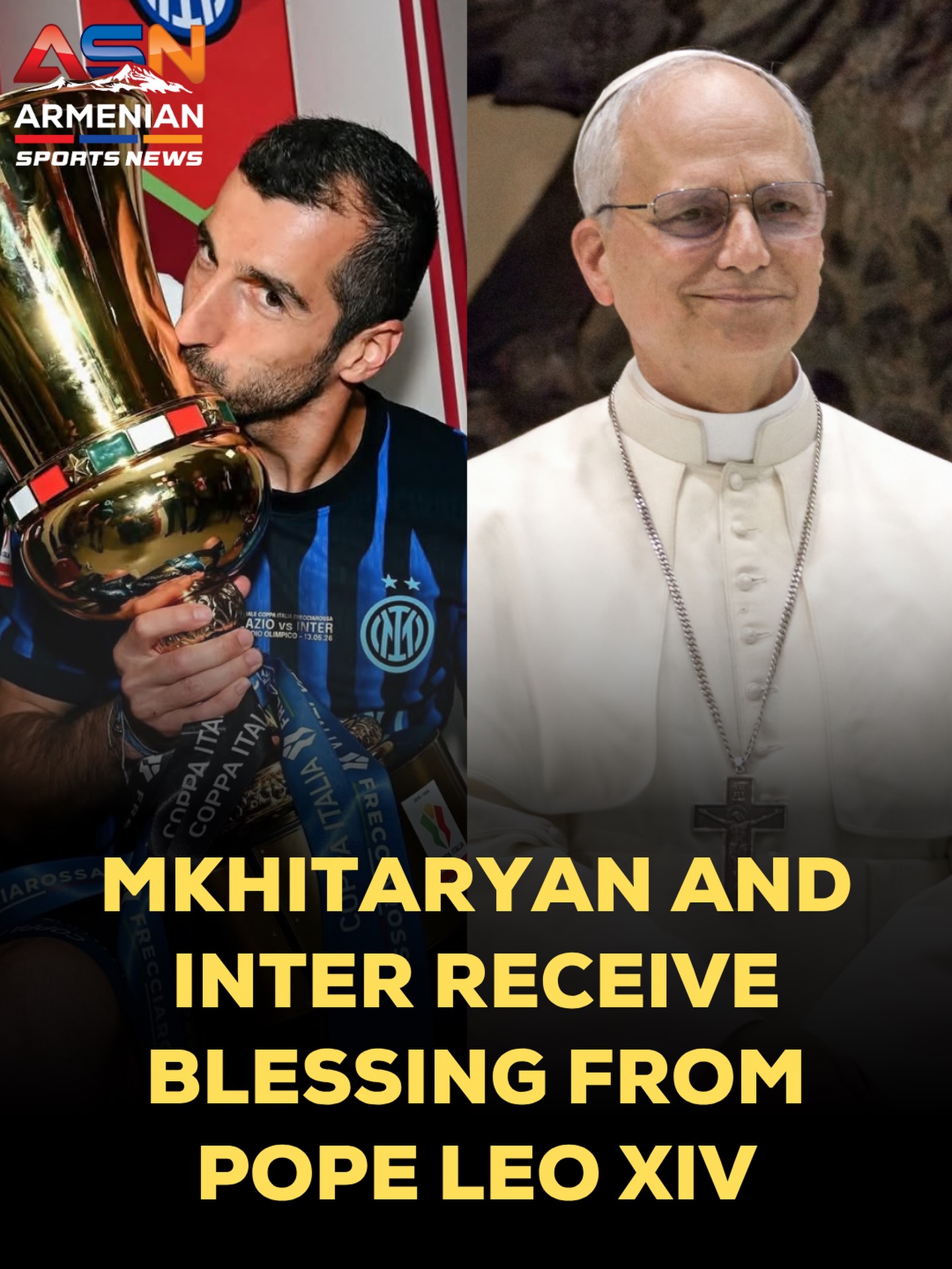 Pope Leo XIV Receives Inter Milan and Henrikh Mkhitaryan Ahead of Lazio Match
