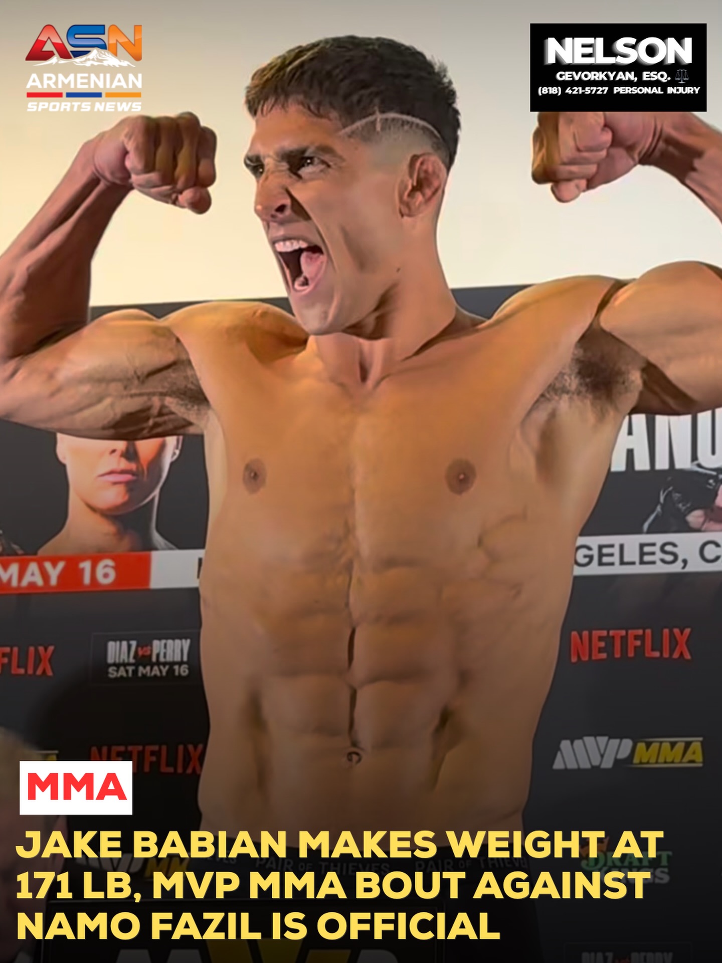 Welterweight Clash: Jake Babian and Namo Fazil Set for MVP MMA 1 Showdown