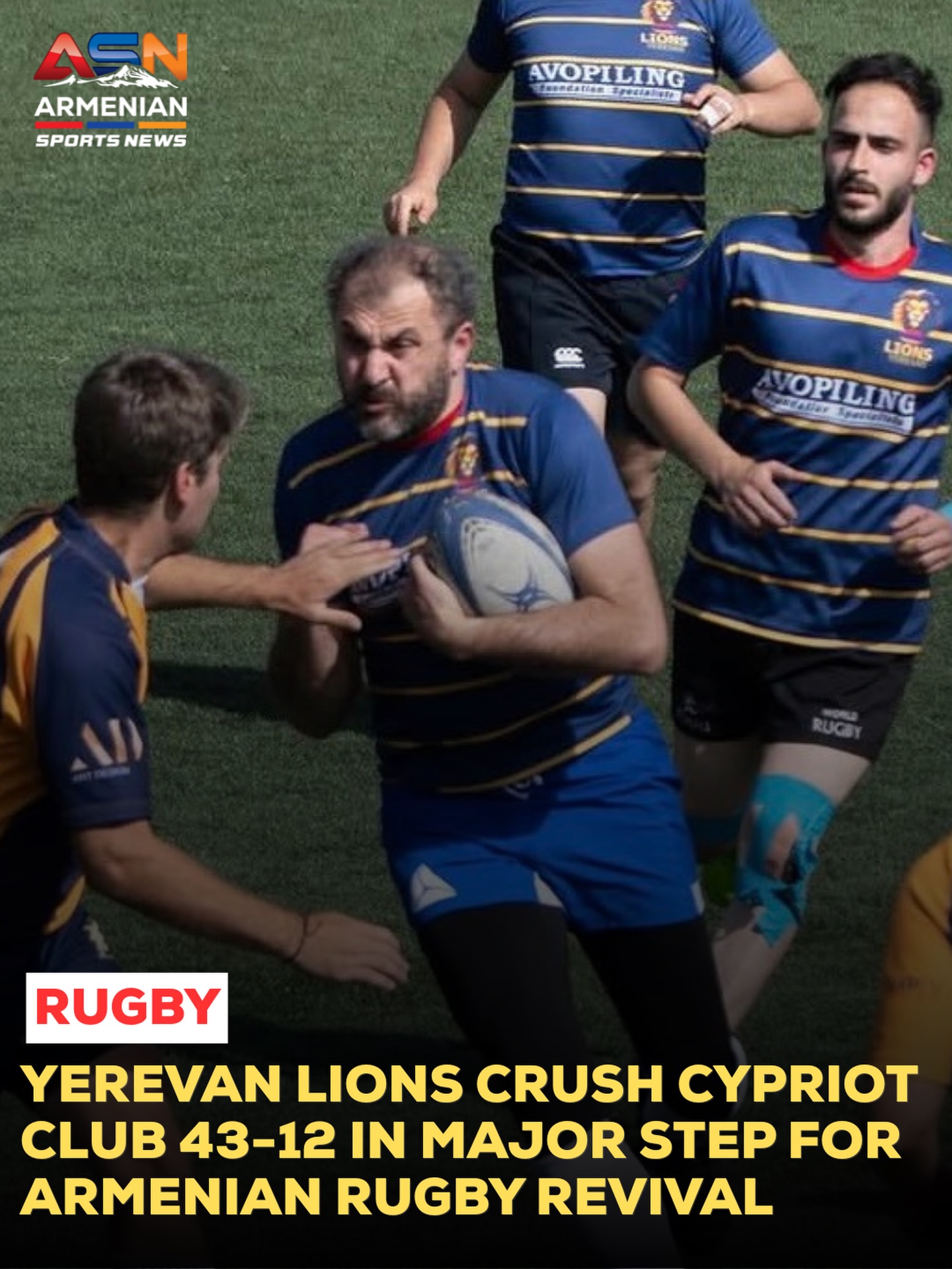 Yerevan Lions Rugby Club Secures Historic Victory, Signaling Rugby Revival in Armenia