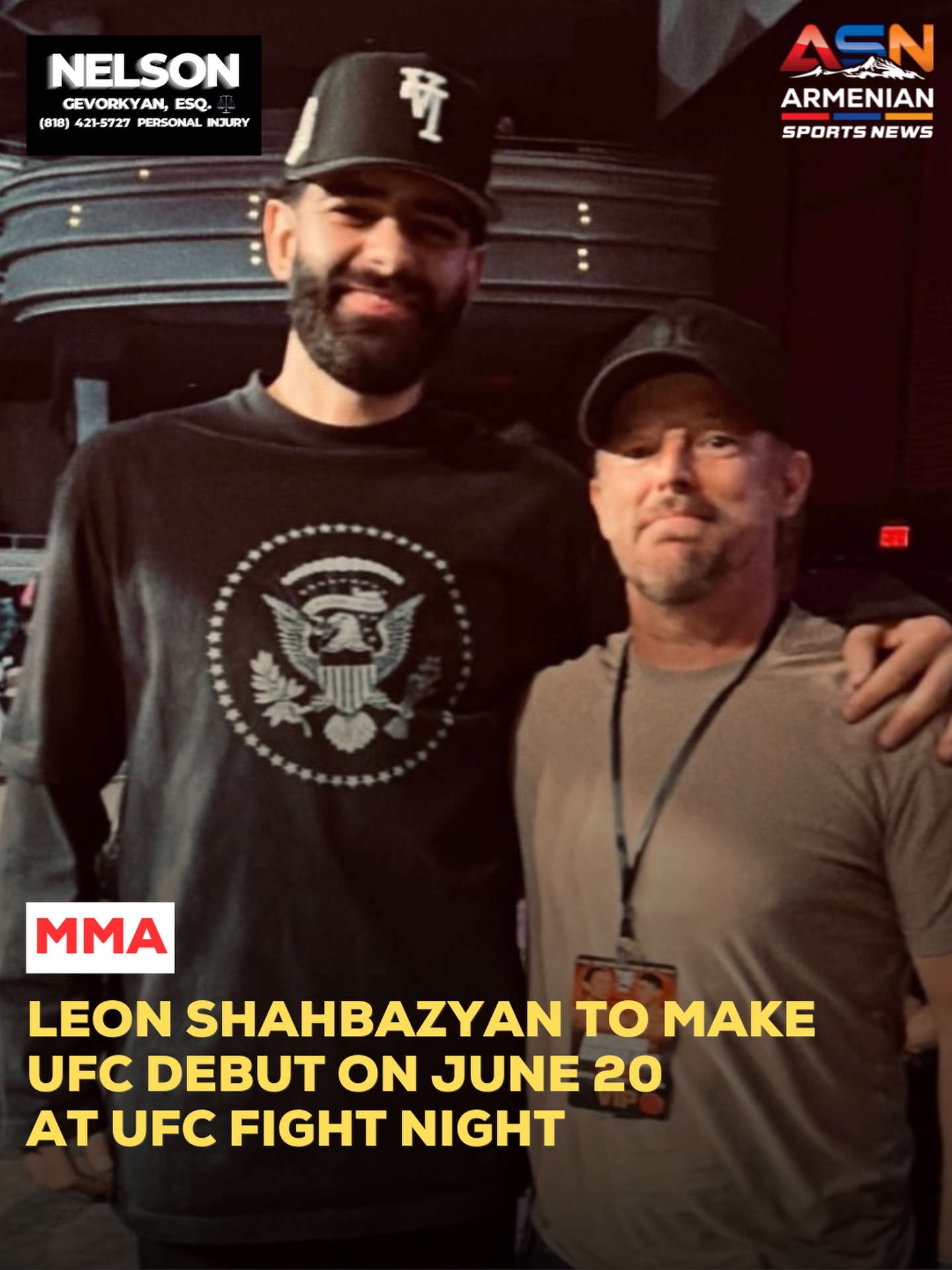 Leon Shahbazyan to Make UFC Debut on June 20