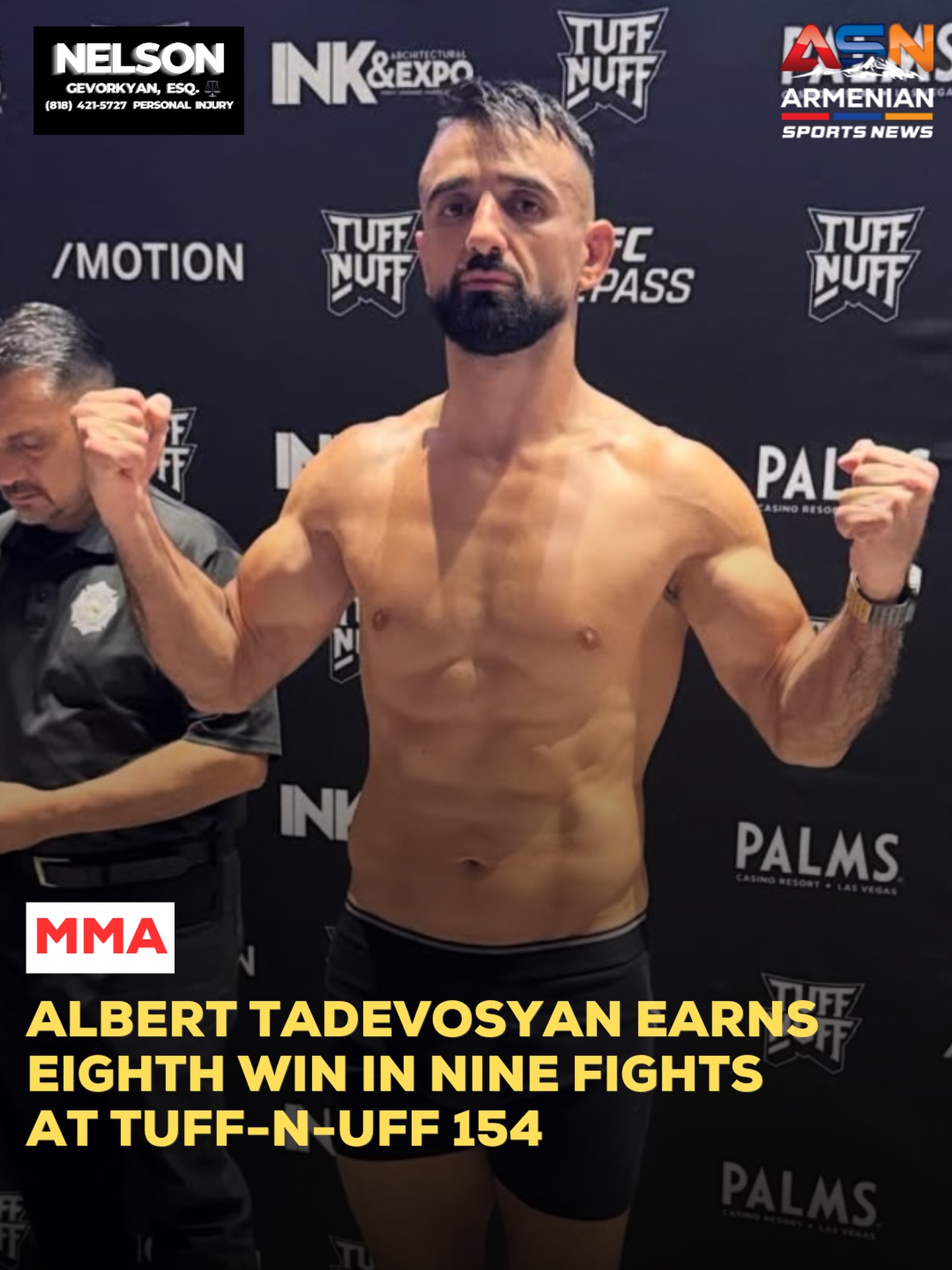 Albert Tadevosyan Secures Unanimous Decision Victory in MMA Bout