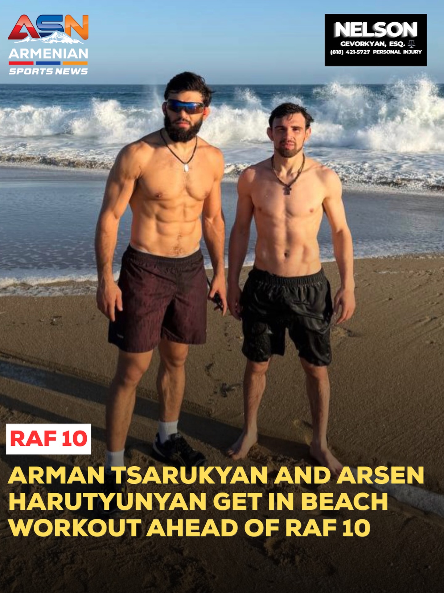 Arman Tsarukyan and Arsen Harutyunyan Prepare for RAF 10 with Intense Training
