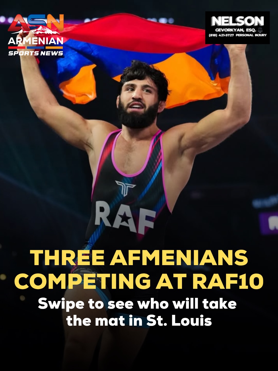 Armenian Athletes to Shine at Real American Freestyle 10 in St. Louis