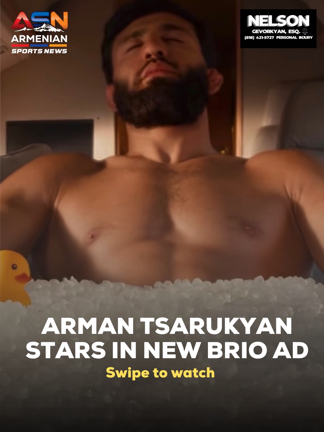 Arman Tsarukyan and Chael Sonnen: Unlikely Spokespeople for Brio Water