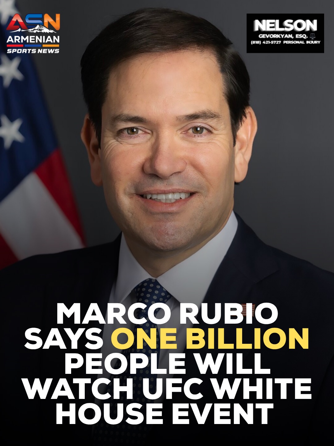 UFC Freedom 250 Aims for Historic One Billion Viewers, Says Marco Rubio