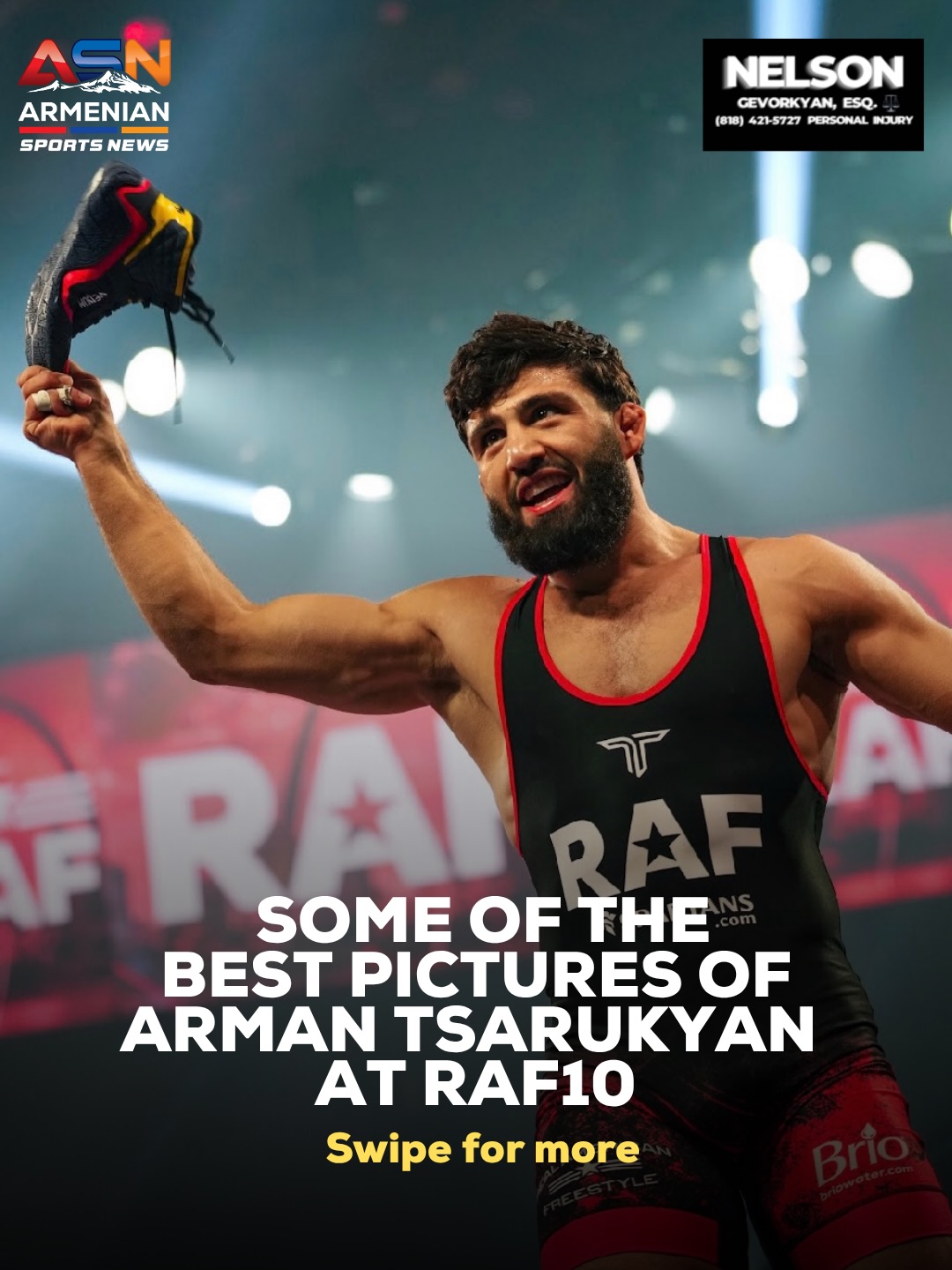 Arman Tsarukyan Shines at Latest RAF Wrestling Event