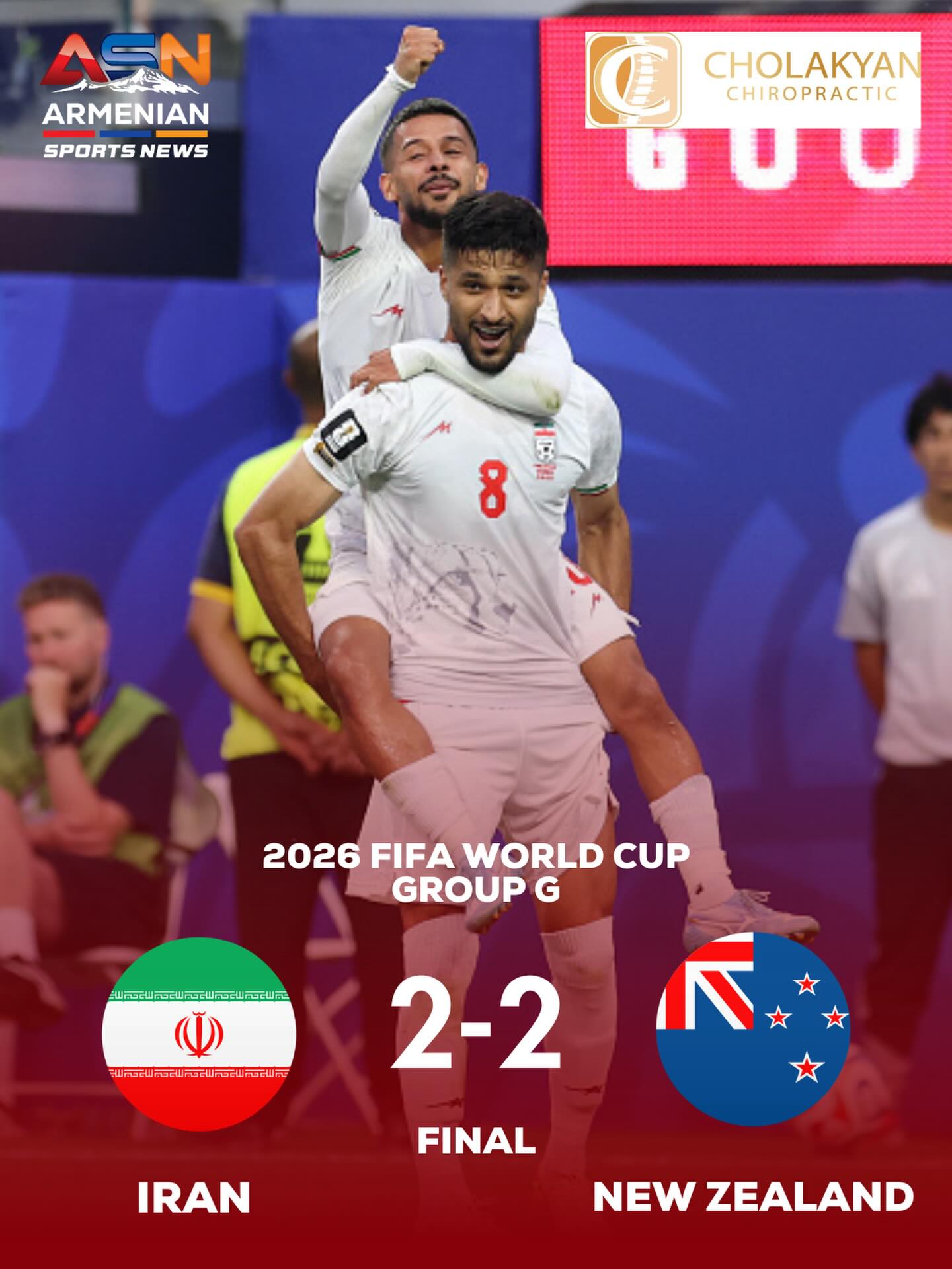 Iran and New Zealand Share Points in Thrilling World Cup Opener
