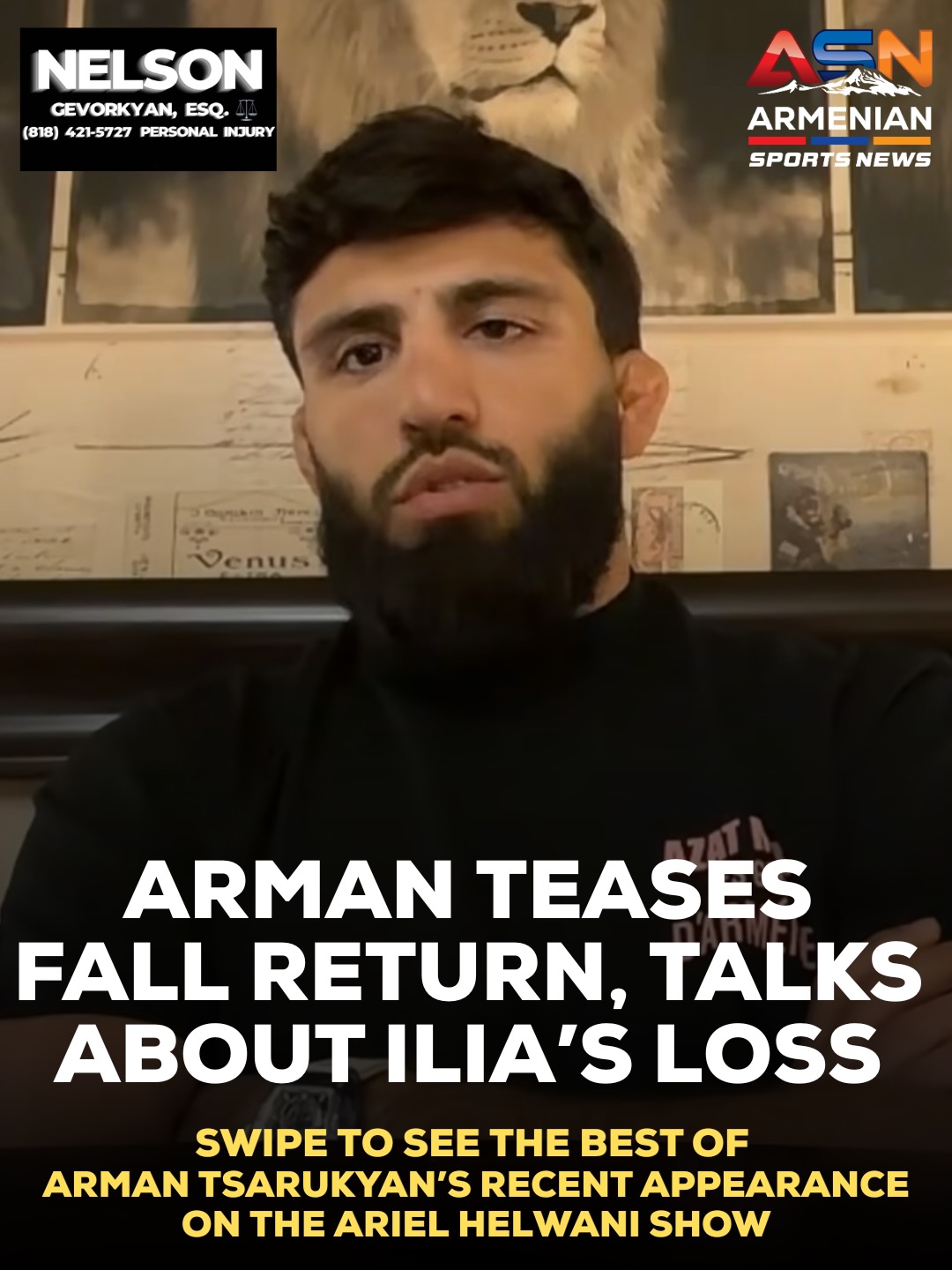 Arman Tsarukyan Seeks Next Shot at Lightweight Title Following Recent UFC Developments