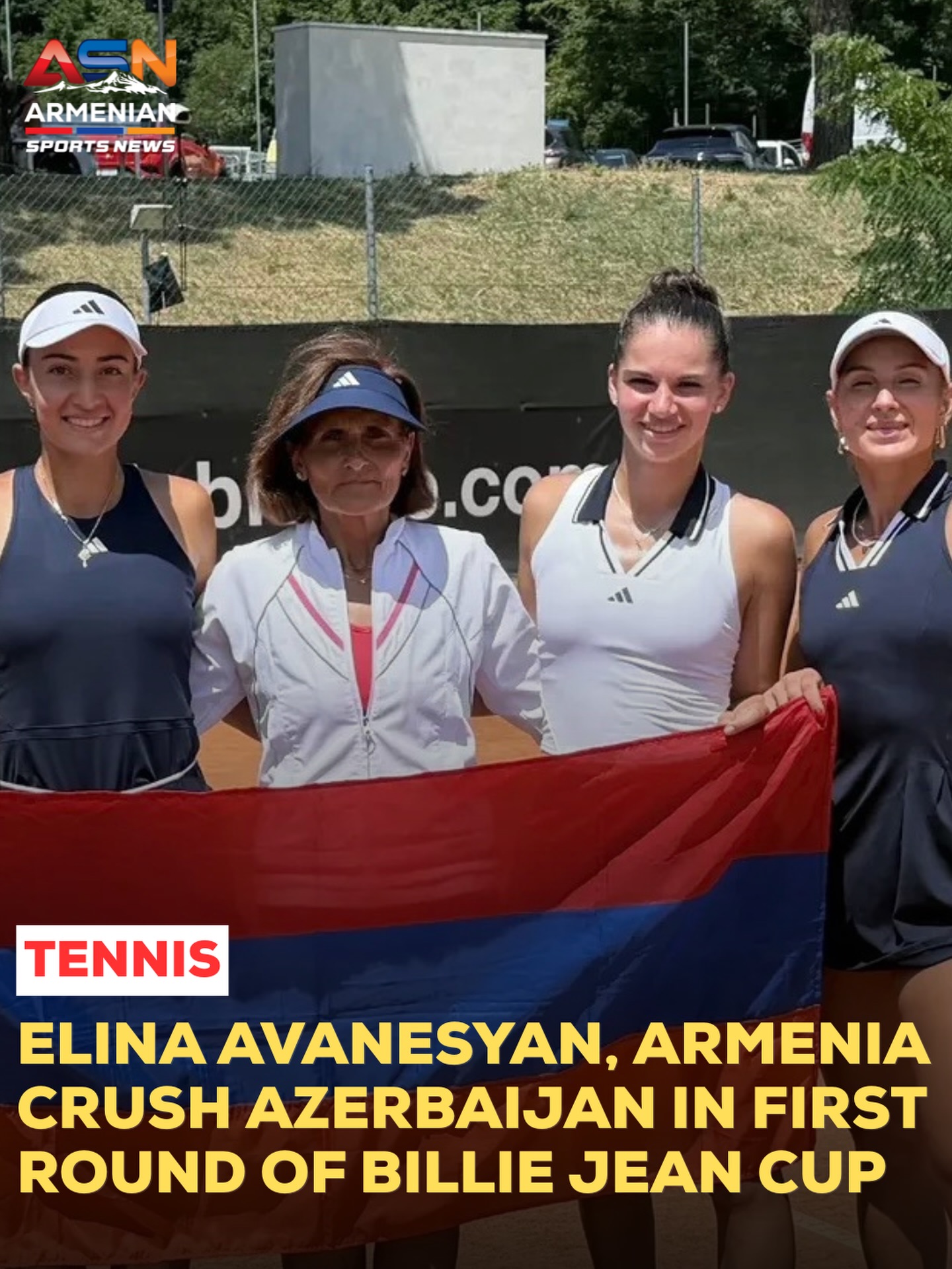 Elina Avanesyan Shines in Billie Jean King Cup Debut as Armenia Dominates Azerbaijan
