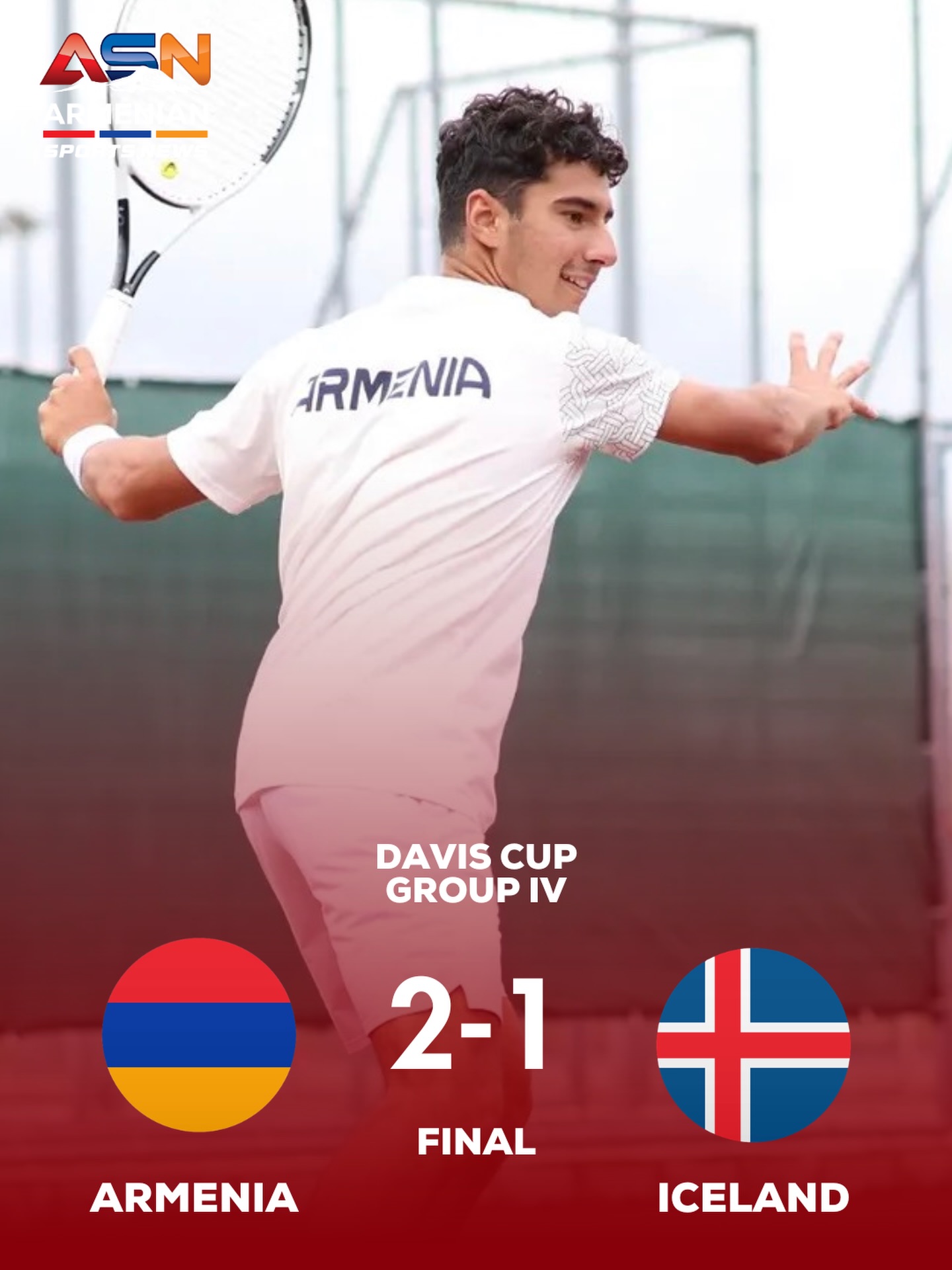 Armenia Triumphs Over Iceland in Davis Cup Group IV Showdown