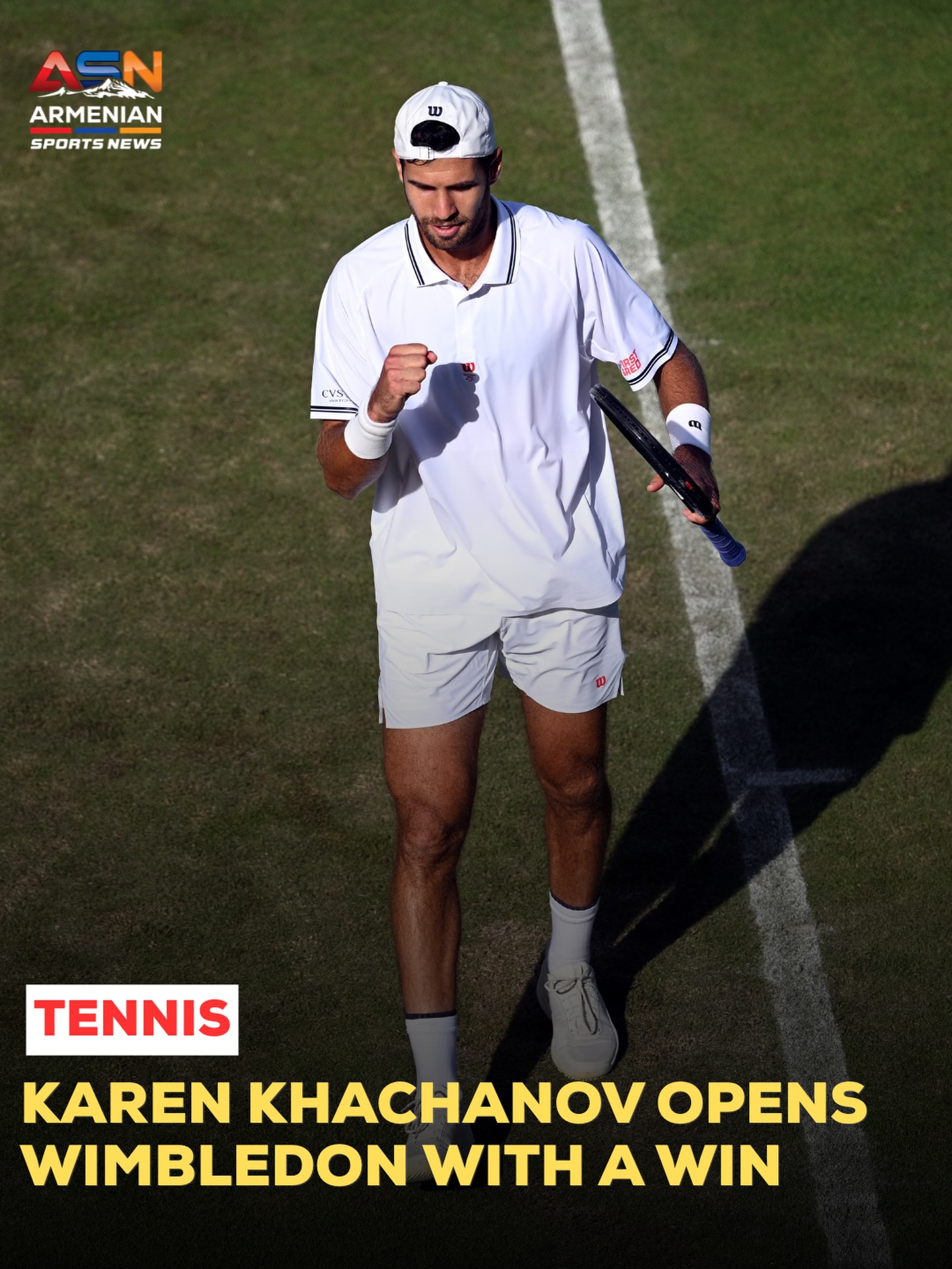 Karen Khachanov Advances to Second Round at Wimbledon After Four-Set Victory