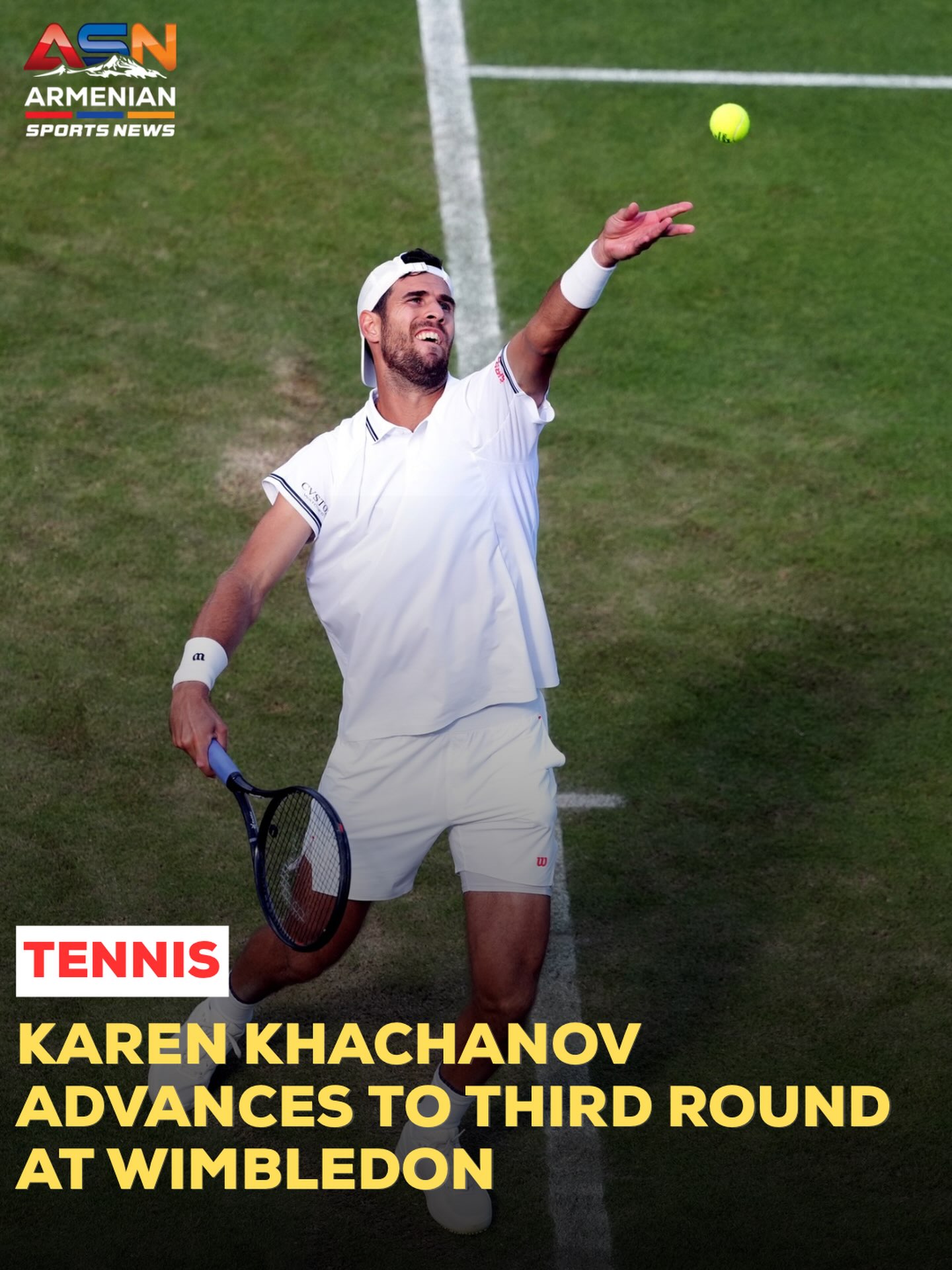 Karen Khachanov Advances to Third Round at Wimbledon