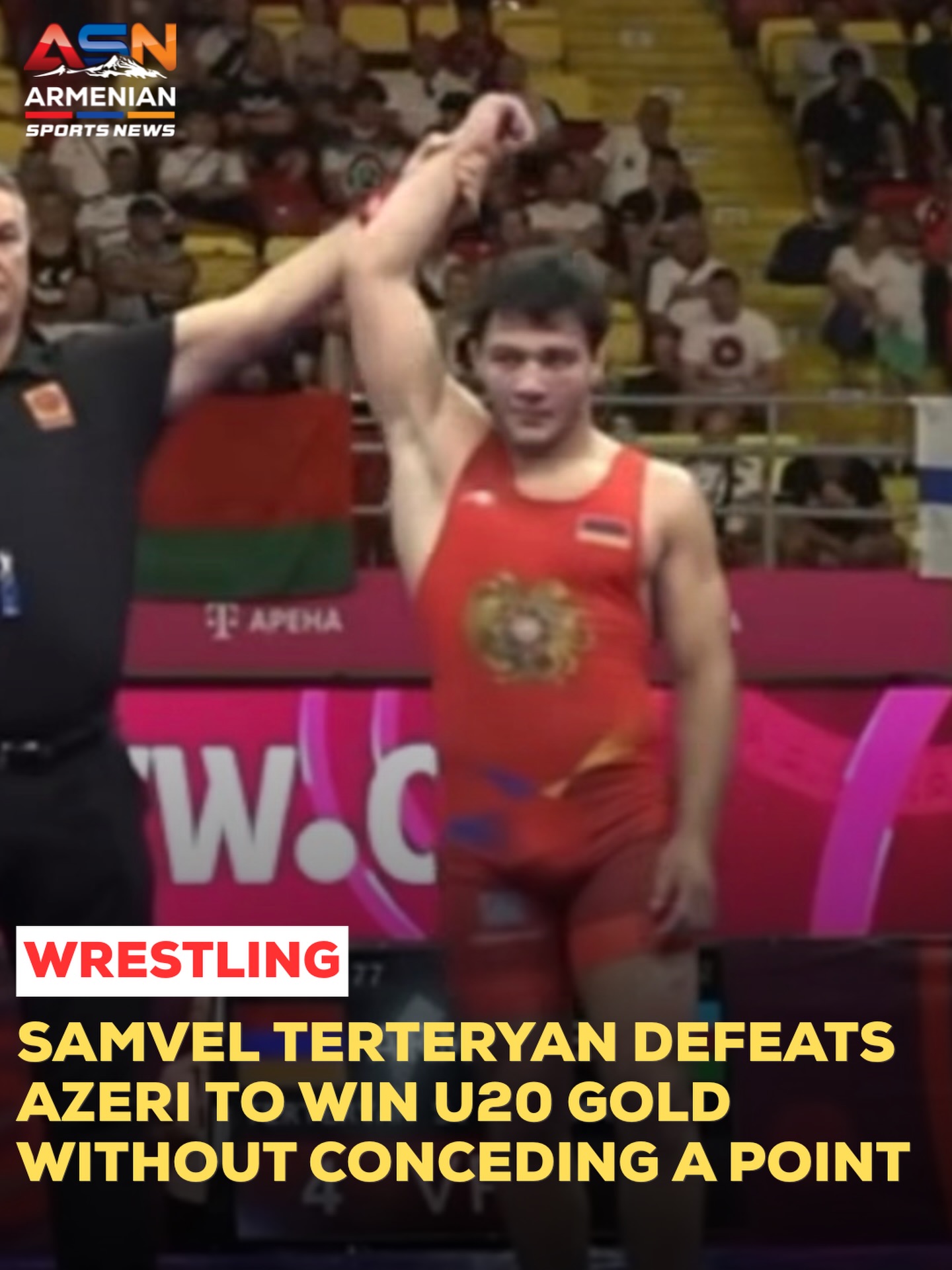 Armenia’s Samvel Terteryan Crowned U20 European Champion in Greco-Roman Wrestling