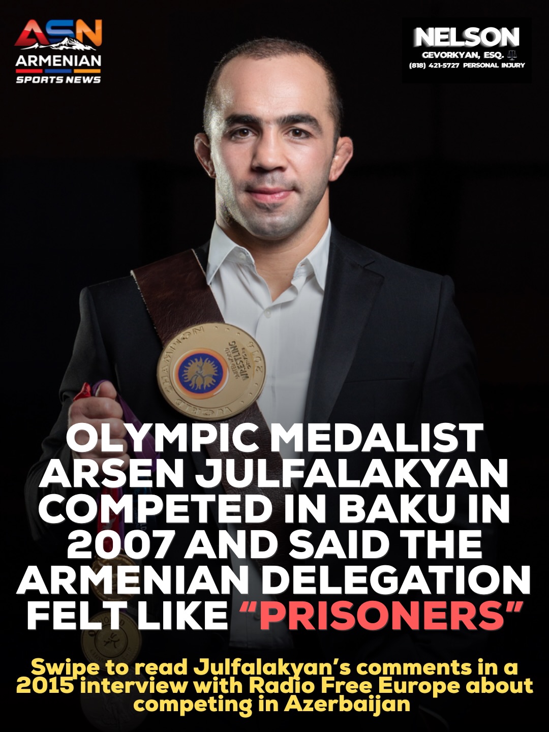 Armenian wrestler recalls feeling like a ‘prisoner’ in Azerbaijan as team returns for U17 worlds
