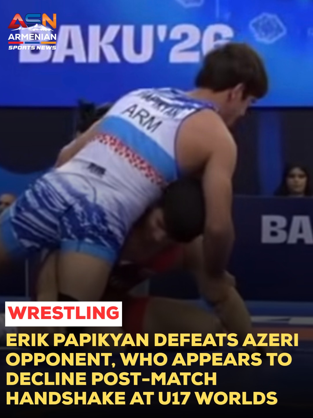 Papikyan opens U17 World Championships with 9-1 win over European silver medalist