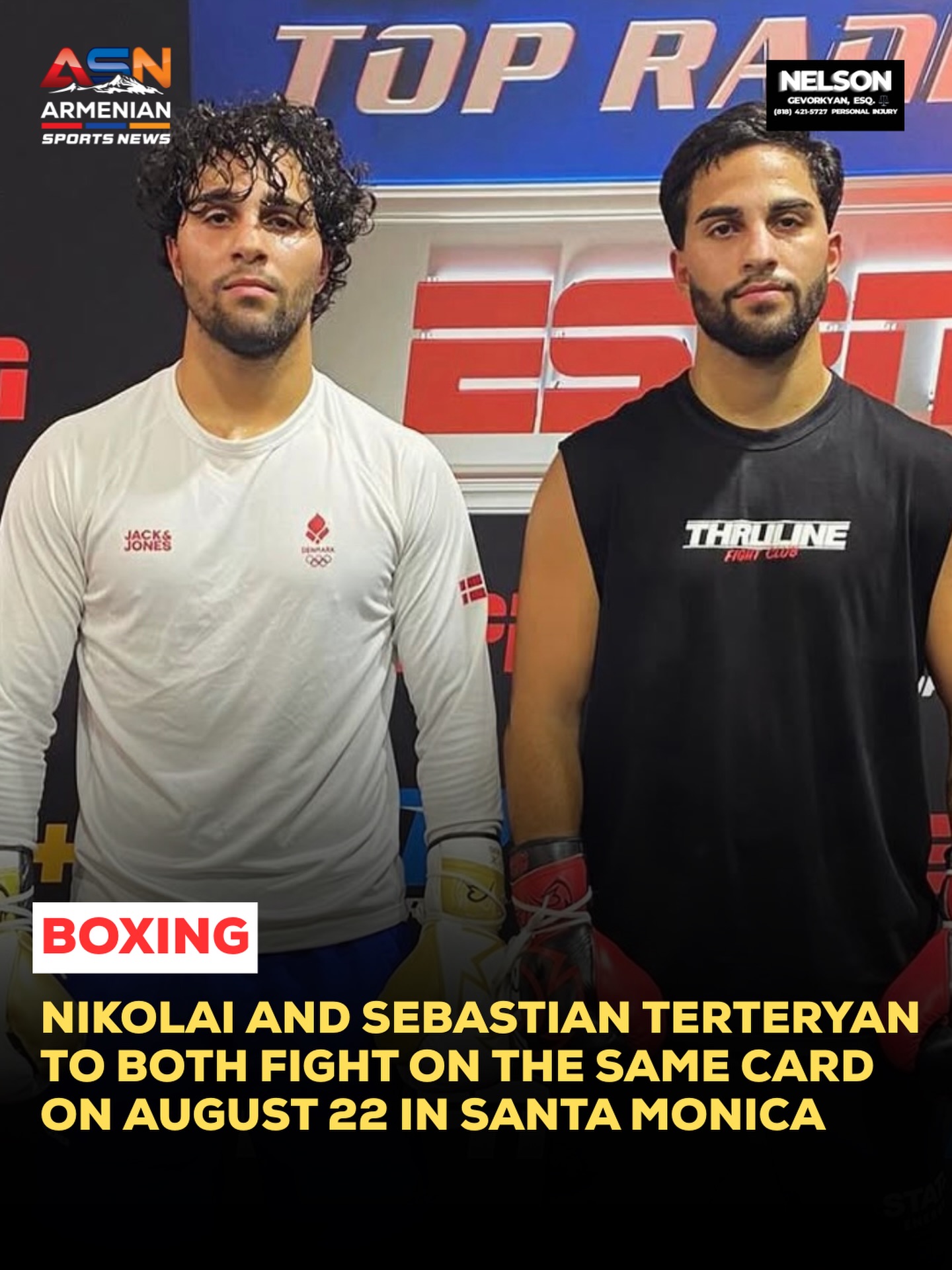 Terteryan brothers set for Santa Monica Pier boxing card