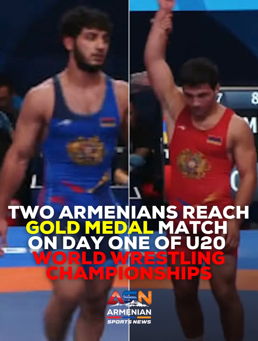 Armenia reaches two finals on opening day of 2026 U20 Greco-Roman World Championships