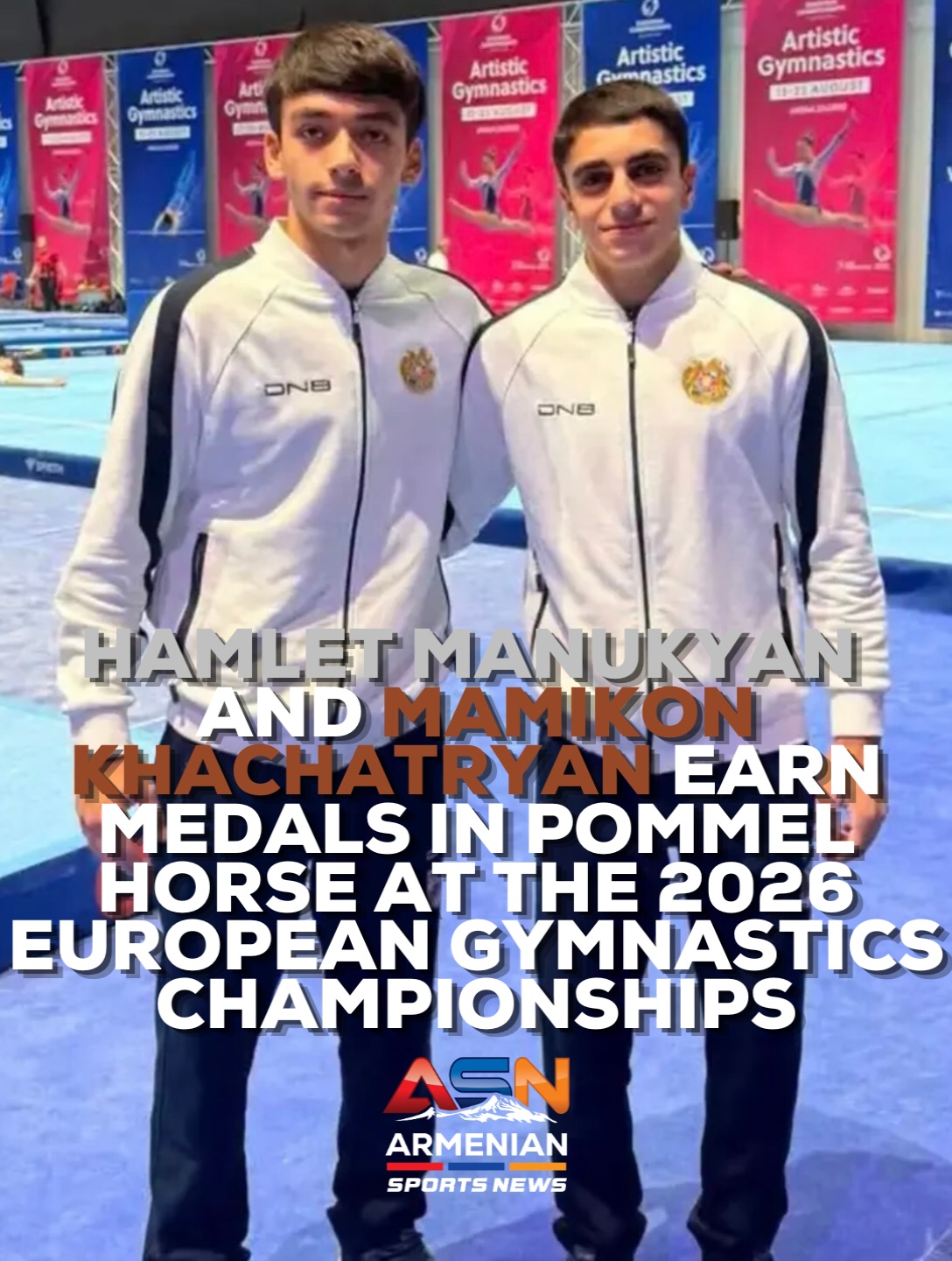 Armenia takes silver and bronze on pommel horse at European Championships