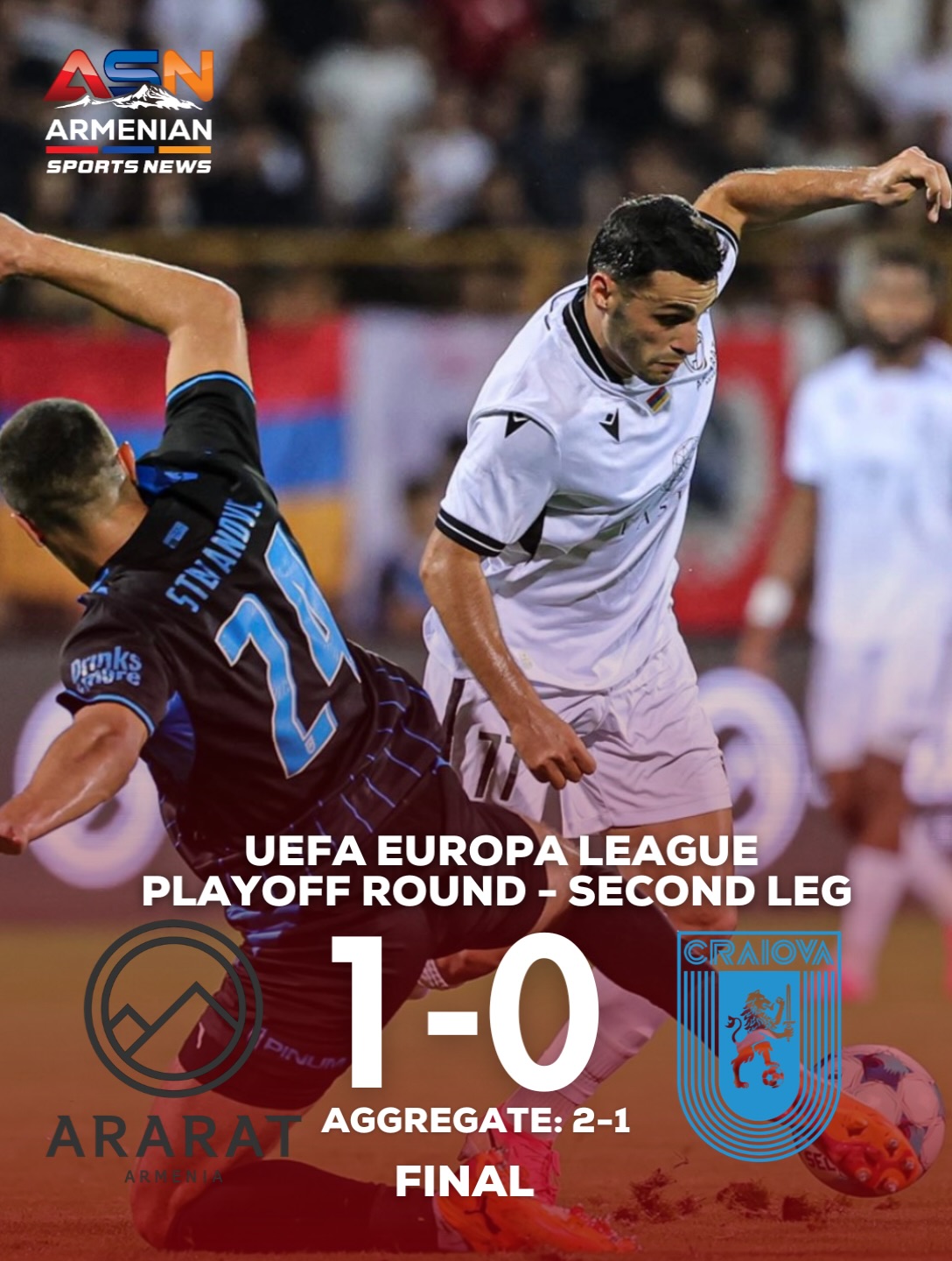 Ararat Armenia reaches Europa League league phase for the first time