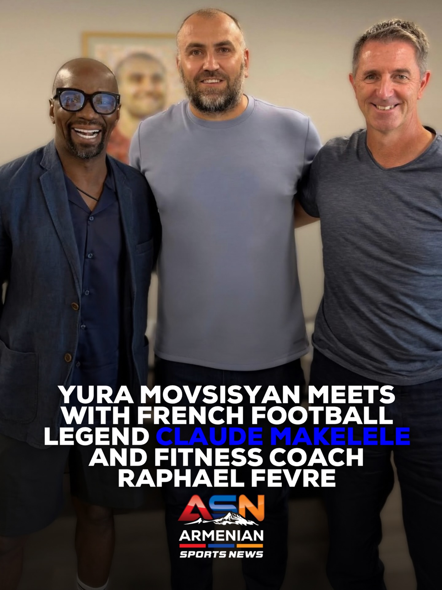 Armenian and French Football Legends Unite for Mysterious Meeting