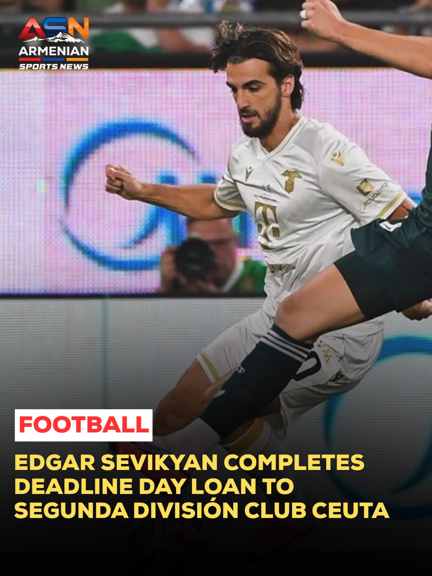 Edgar Sevikyan Joins AD Ceuta on Loan from Ferencváros