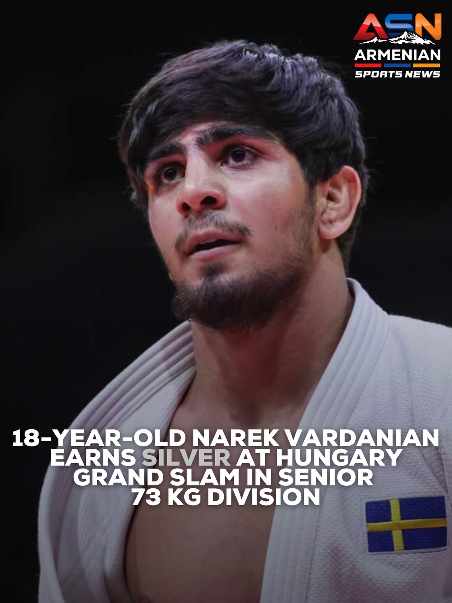 Narek Vardanian, 18, Wins Silver Medal at Hungary Grand Slam in Judo