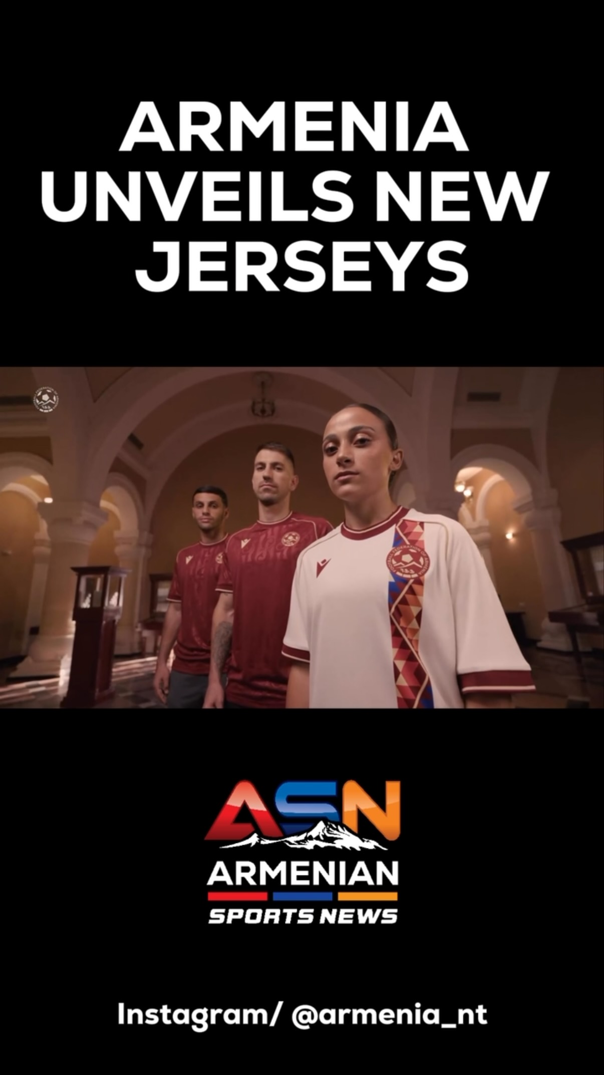 Armenia’s National Team Unveils Jerseys Inspired by Cultural Heritage
