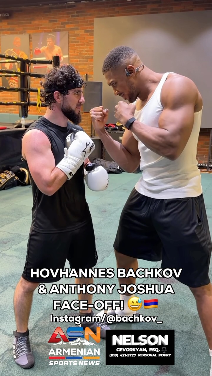 Hovhannes Bachkov Fearlessly Squares Up to Anthony Joshua in Viral Clip