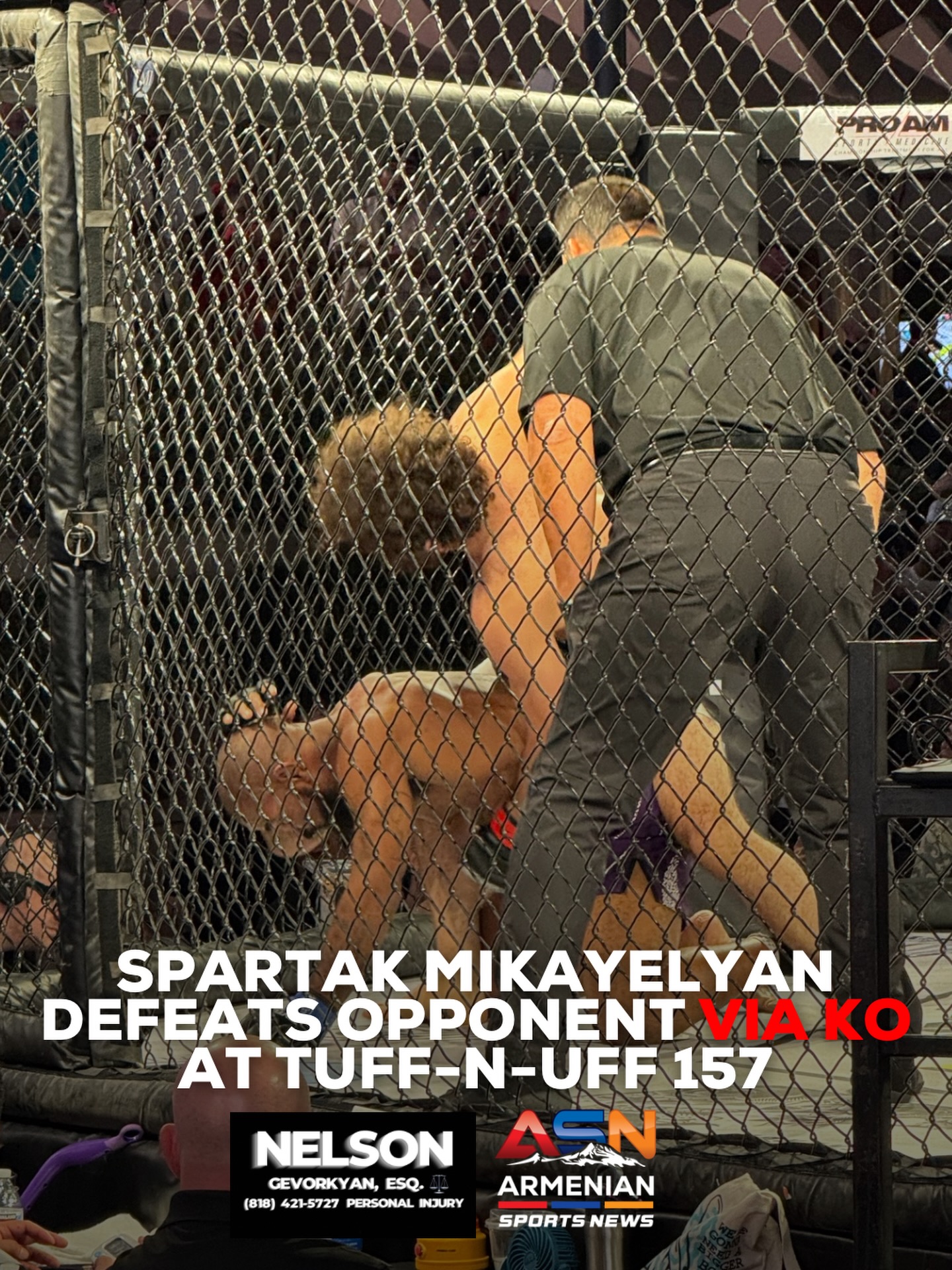 Spartak Mikayelyan Remains Undefeated with Knockout Victory at Tuff-N-Uff 157