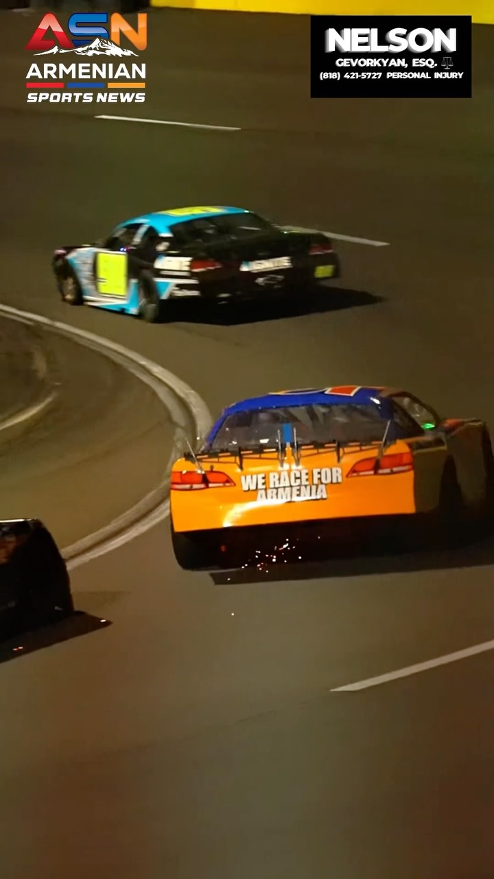 Alex Eskandari Drives Armenia’s Colors at Kyle Busch Classic in Las Vegas