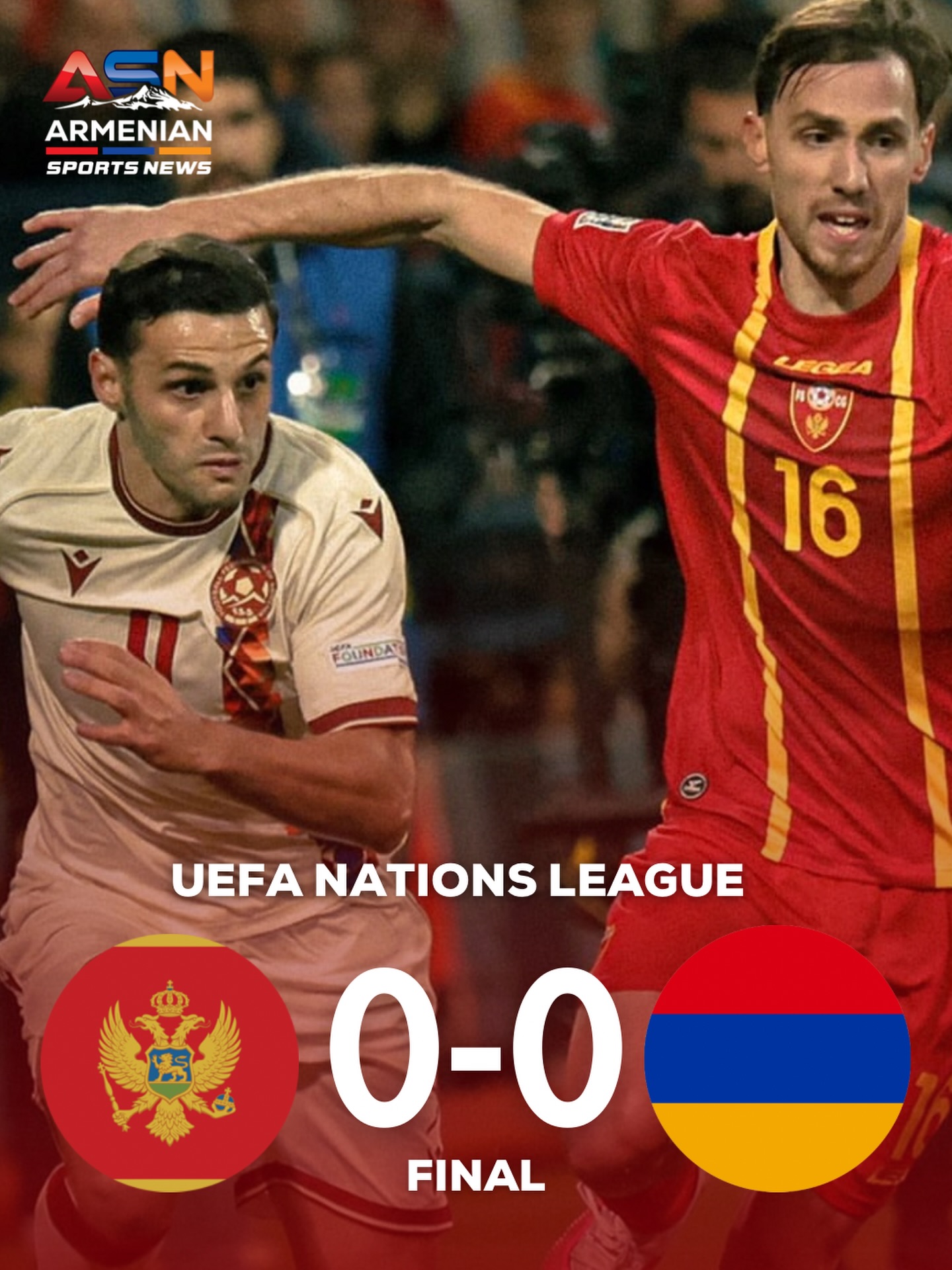 Armenia Holds Montenegro to Scoreless Draw in UEFA Nations League