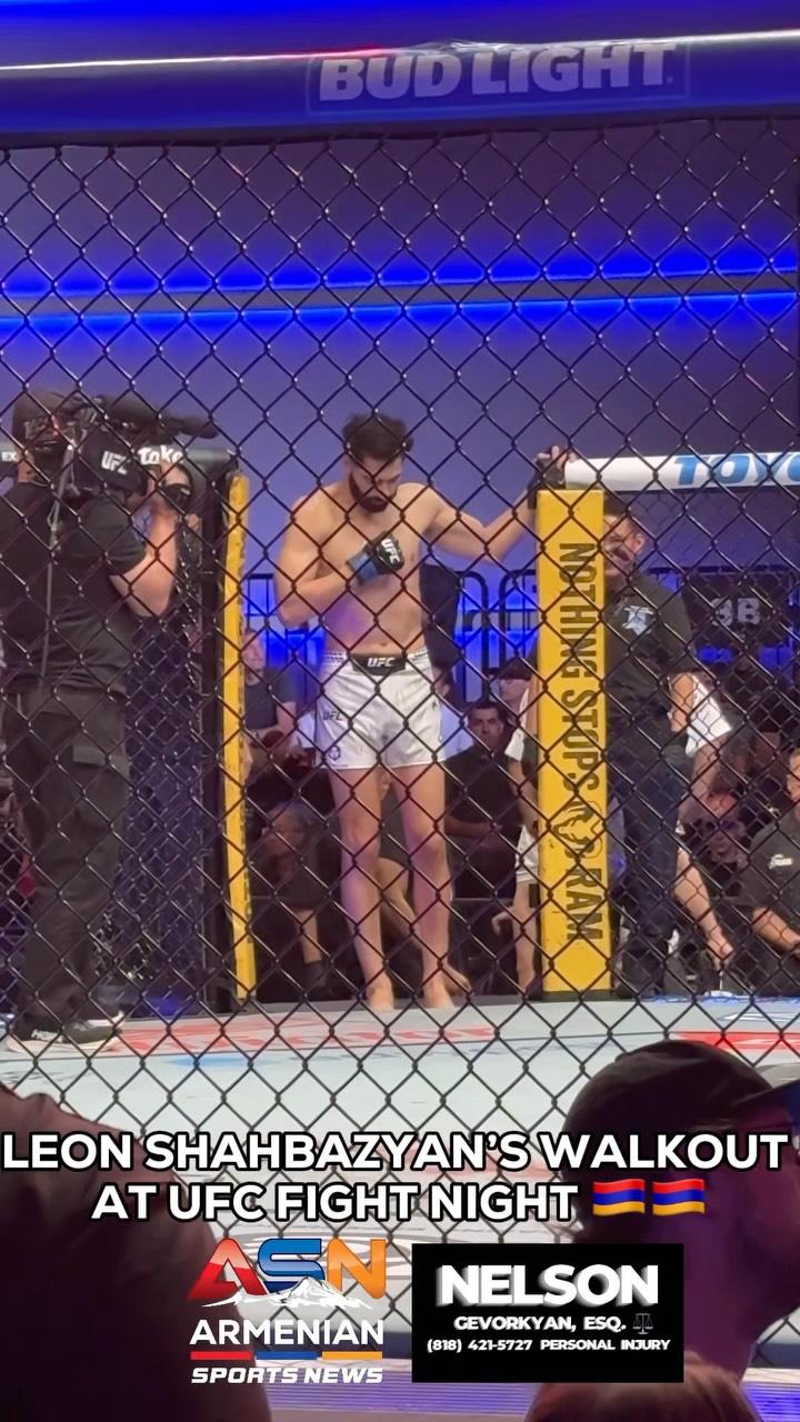 Leon Shahbazyan’s Powerful Walkout to ‘Artsakh’ at UFC Fight Night