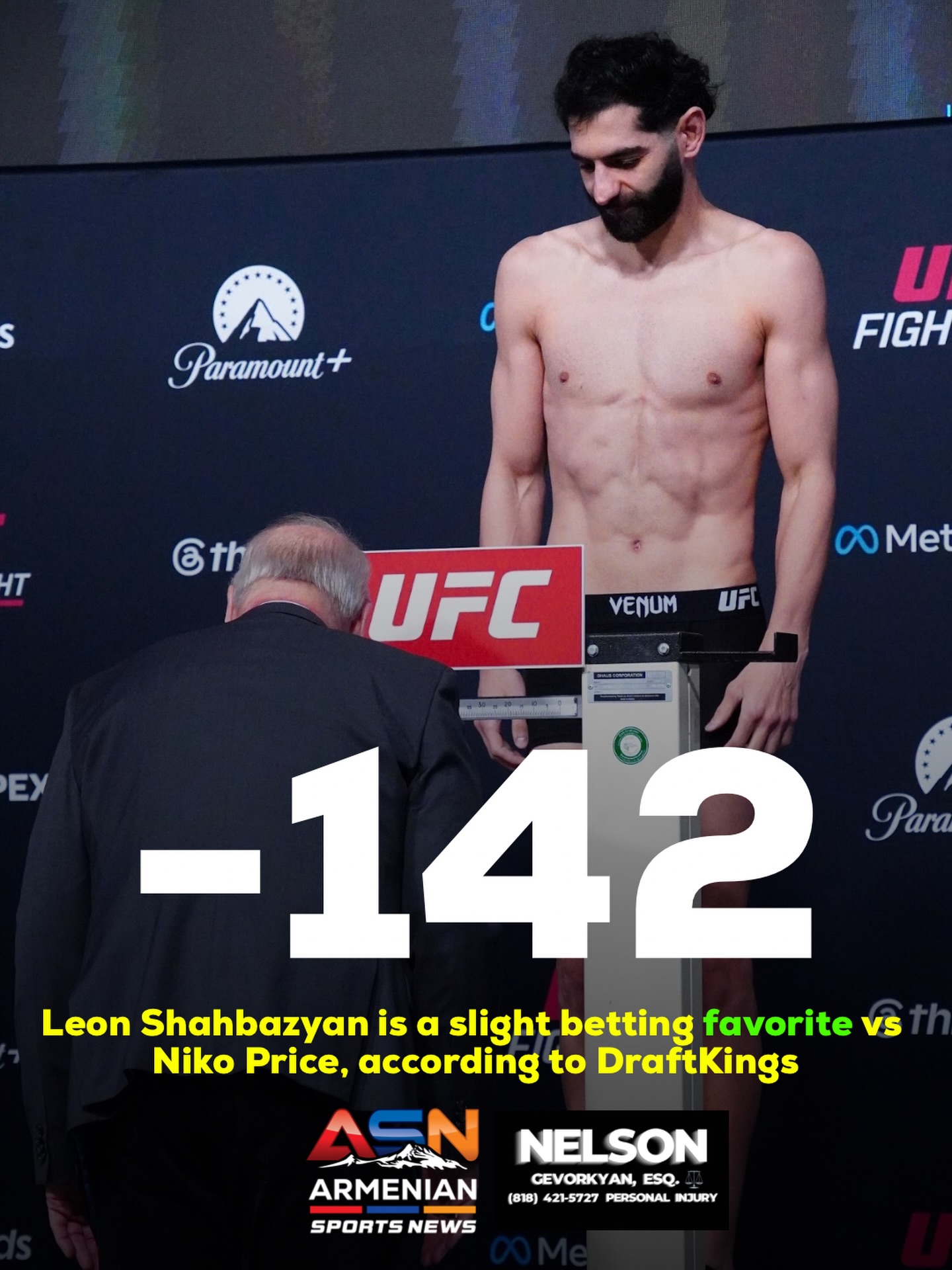 Leon Shahbazyan Set for UFC Return as Betting Favorite Against Niko Price