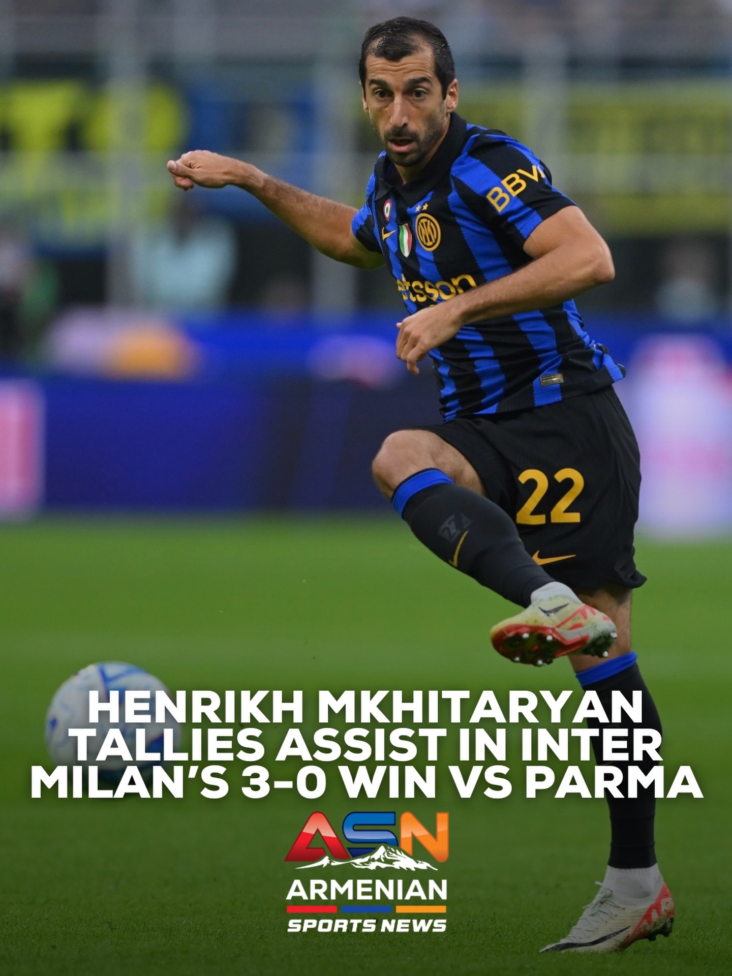 Mkhitaryan Shines as Inter Milan Defeats Parma 3-0 at San Siro