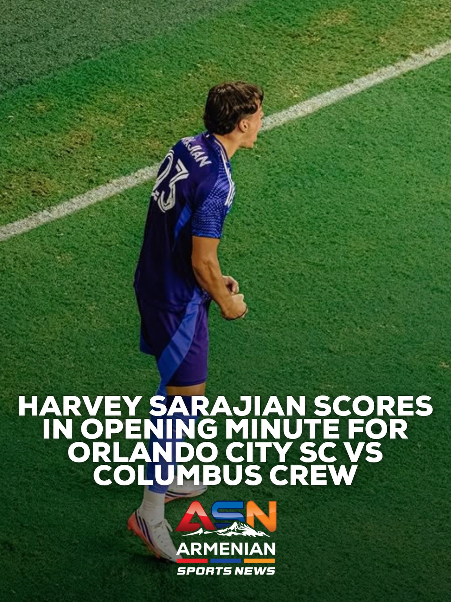 Harvey Sarajian Scores Lightning-Fast Goal for Orlando City SC in MLS Match