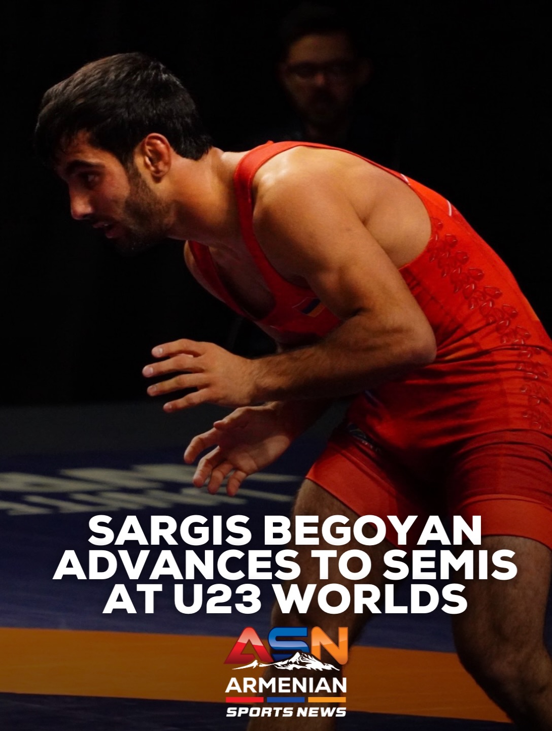 Sargis Begoyan Advances to Semifinals, One Win Away from Gold at U23 World Championships