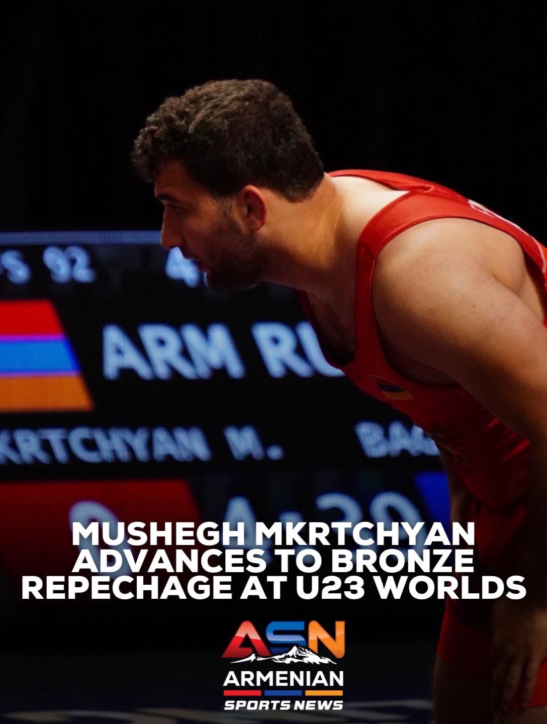 Armenian Wrestler Mushegh Mkrtchyan Advances to Repechage at U23 World Championships