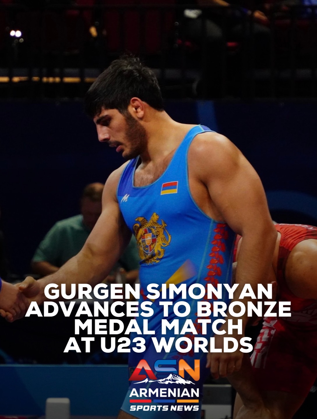 Gurgen Simonyan Advances to Bronze Medal Match at U23 World Wrestling Championships